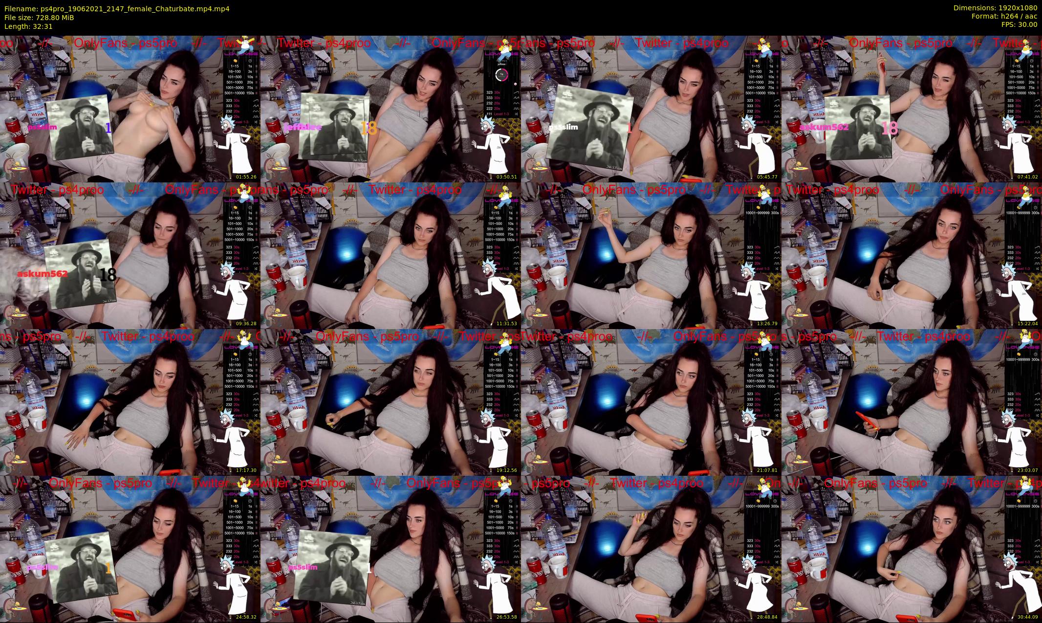 ps4pro — 33 minute Chaturbate female cam show recording, 1080p, Jun 19, 2021