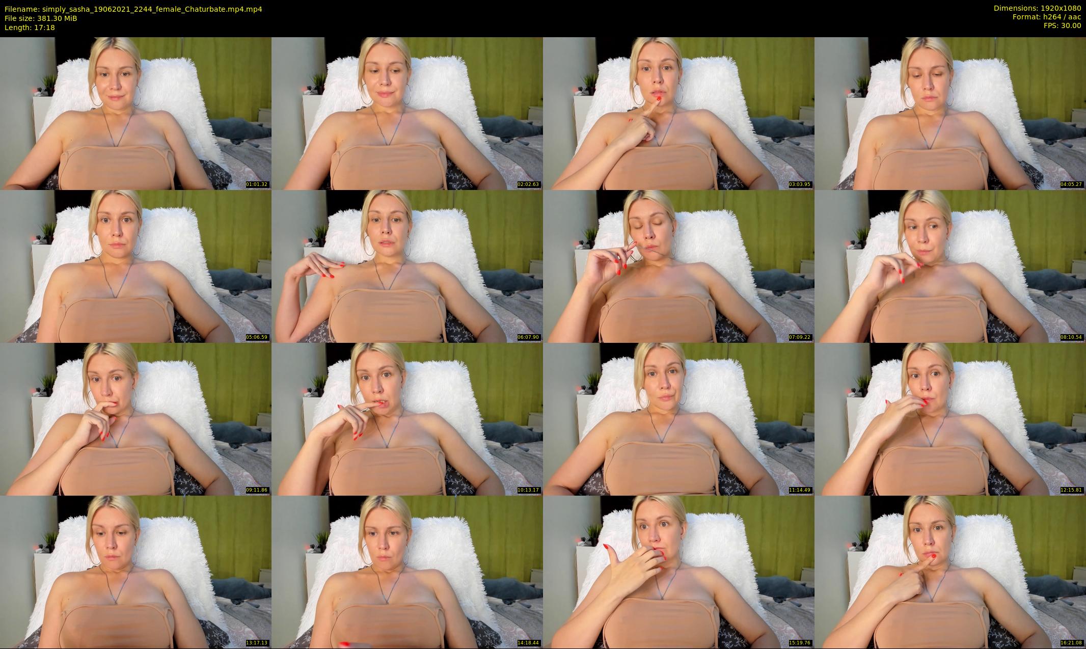 simply_sasha — 18 minute Chaturbate female cam show recording, 1080p, Jun 19, 2021