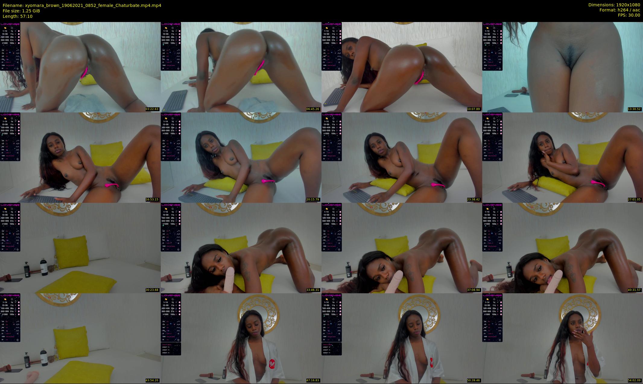 xyomara_brown — 58 minute Chaturbate female cam show recording, 1080p, Jun 19, 2021
