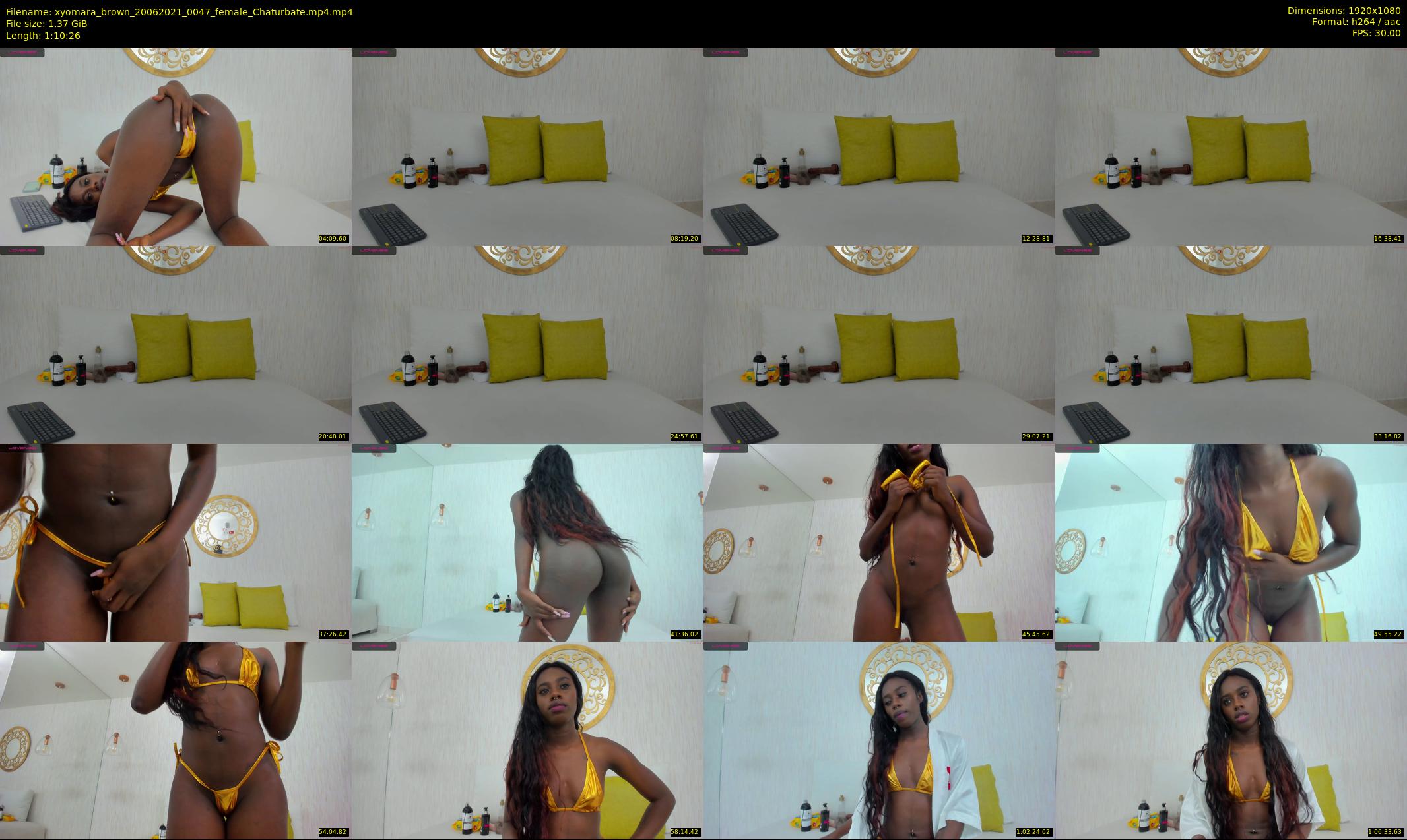 xyomara_brown — 71 minute Chaturbate female cam show recording, 1080p, Jun 20, 2021