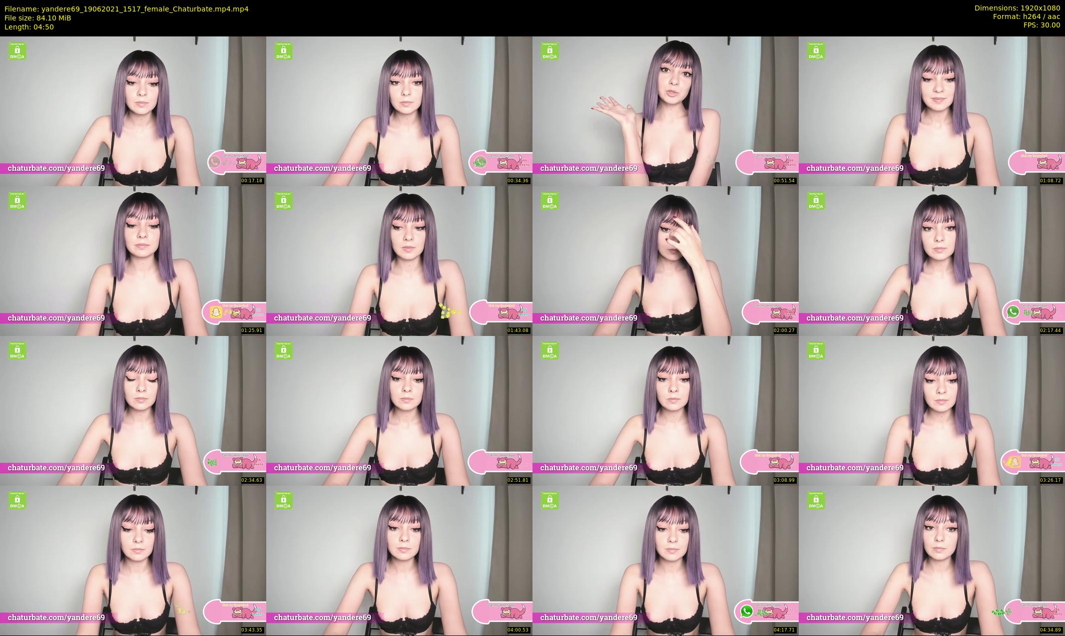 yandere69 — 5 minute Chaturbate female cam show recording, 1080p, Jun 19, 2021