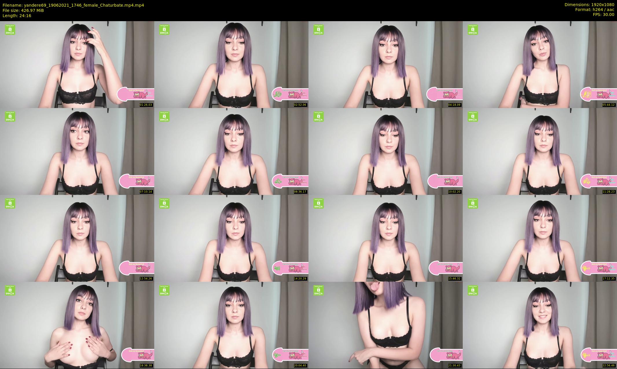 yandere69 — 25 minute Chaturbate female cam show recording, 1080p, Jun 19, 2021