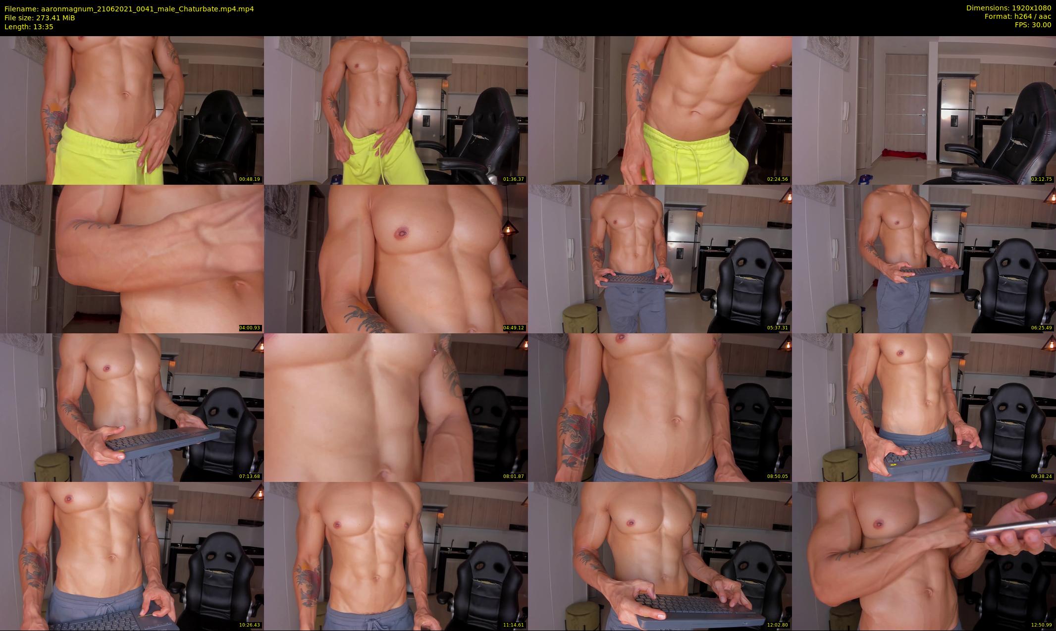 aaronmagnum — 14 minute Chaturbate male cam show recording, 1080p, Jun 21, 2021