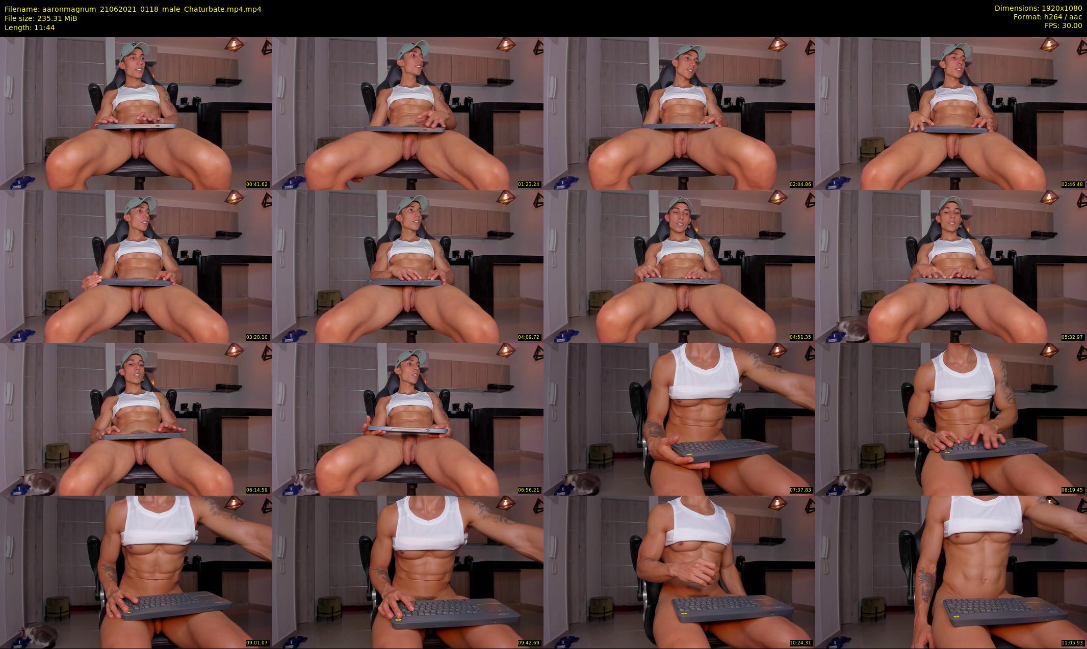 aaronmagnum — 12 minute Chaturbate male cam show recording, 1080p, Jun 21, 2021