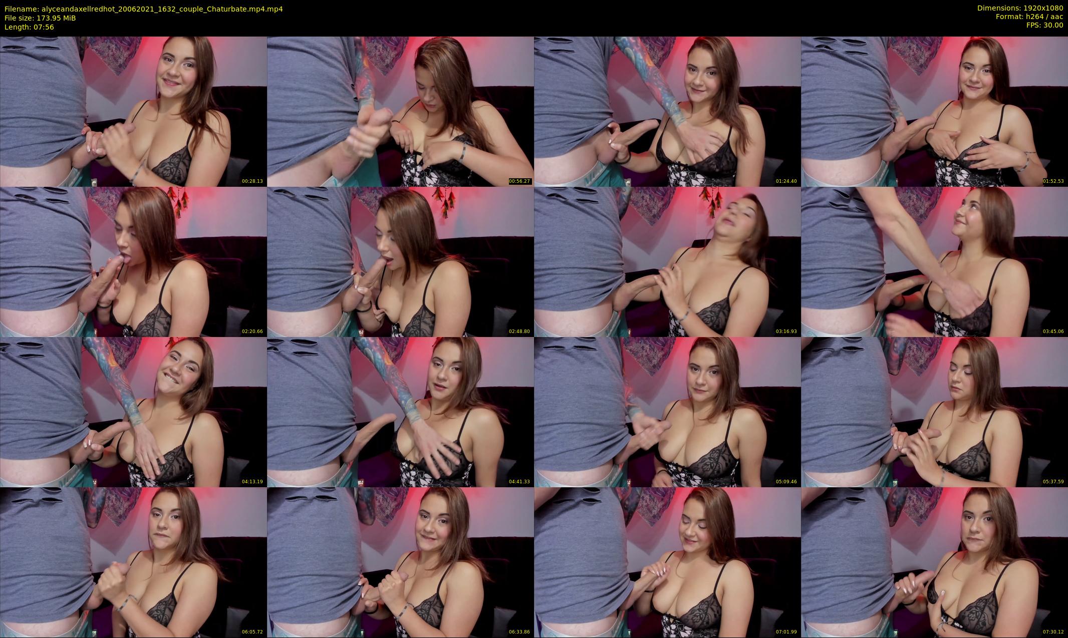 alyceandaxellredhot — 8 minute Chaturbate couple cam show recording, 1080p, Jun 20, 2021