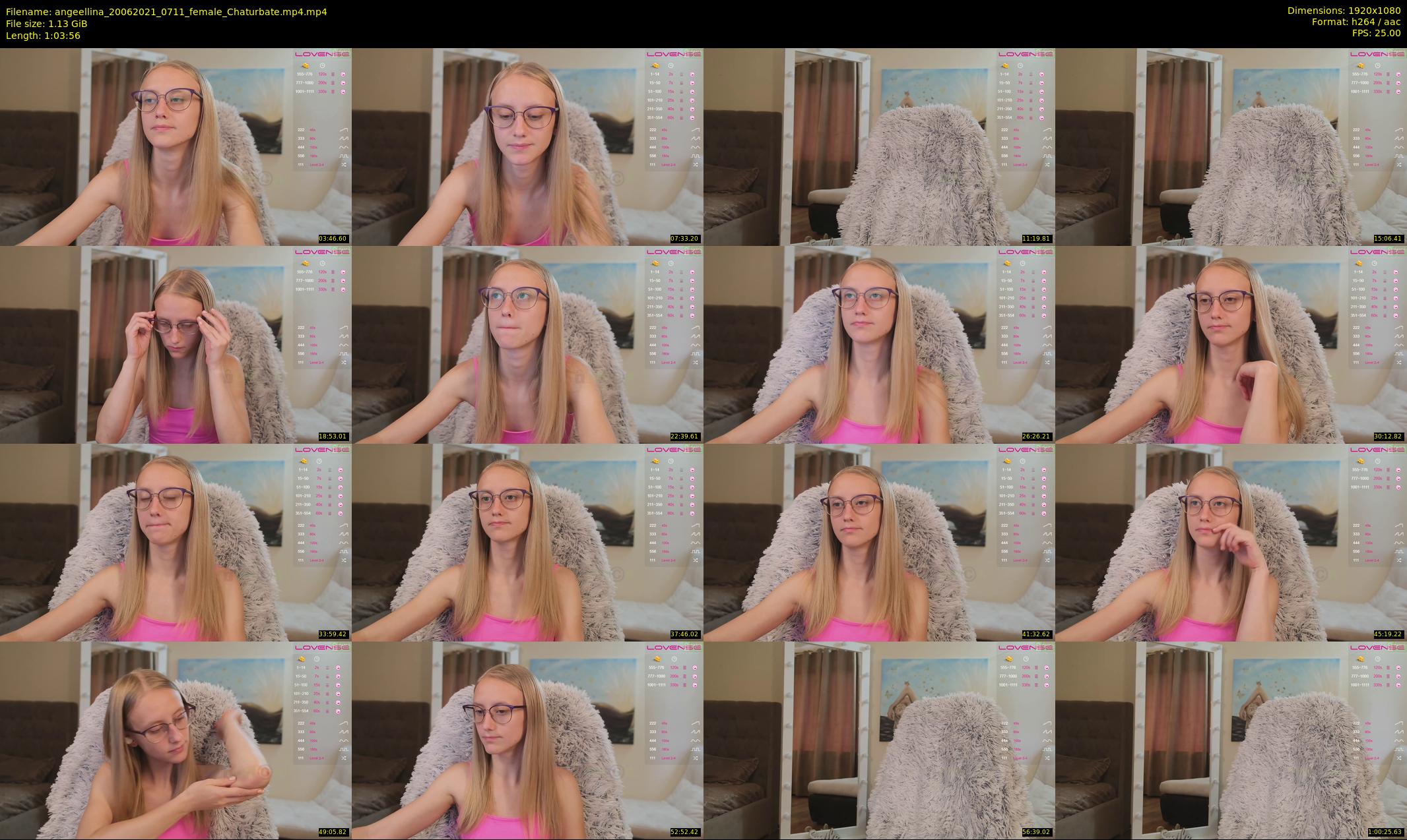 angeellina — 64 minute Chaturbate female cam show recording, 1080p, Jun 20, 2021
