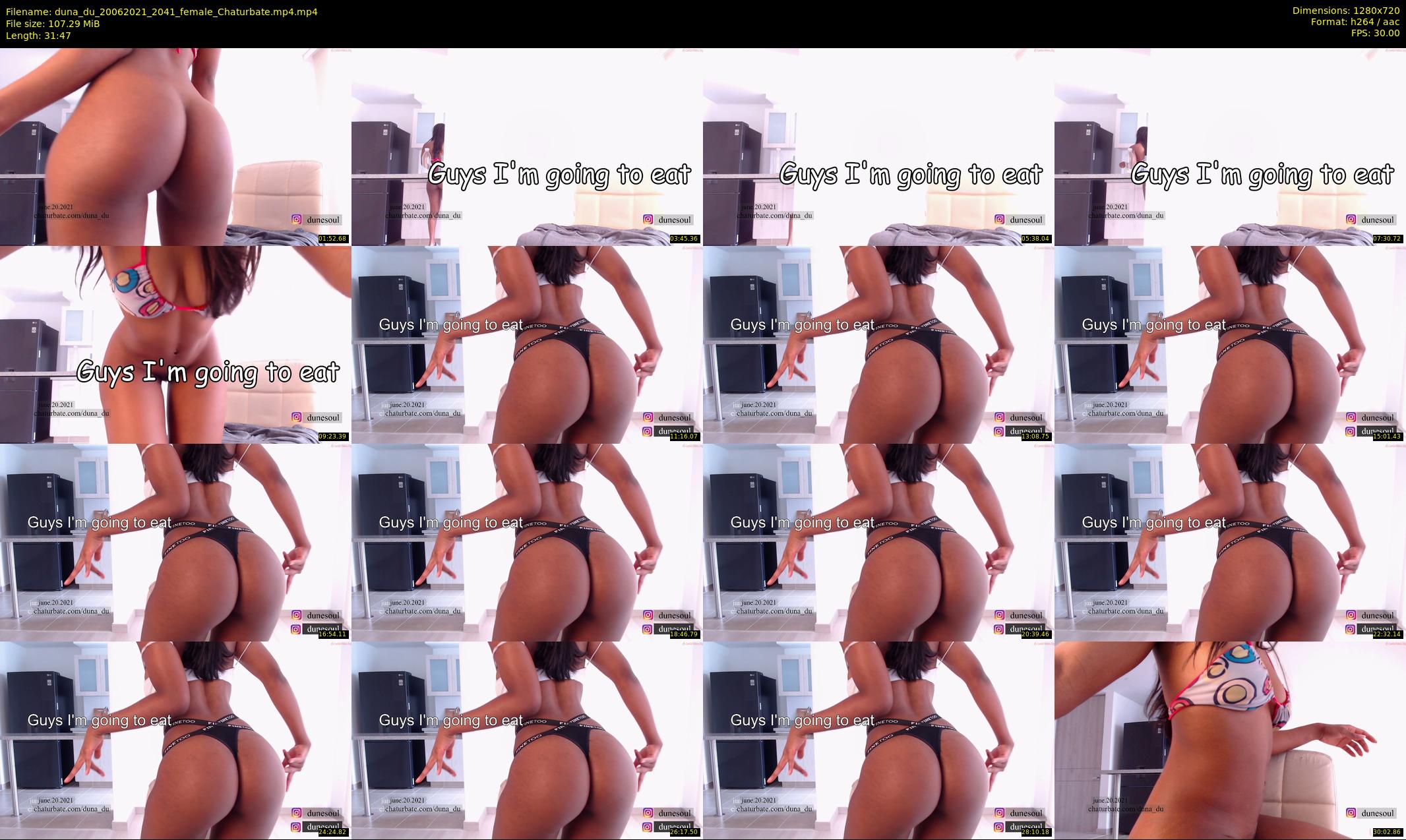 duna_du — 32 minute Chaturbate female cam show recording, 720p, Jun 20, 2021