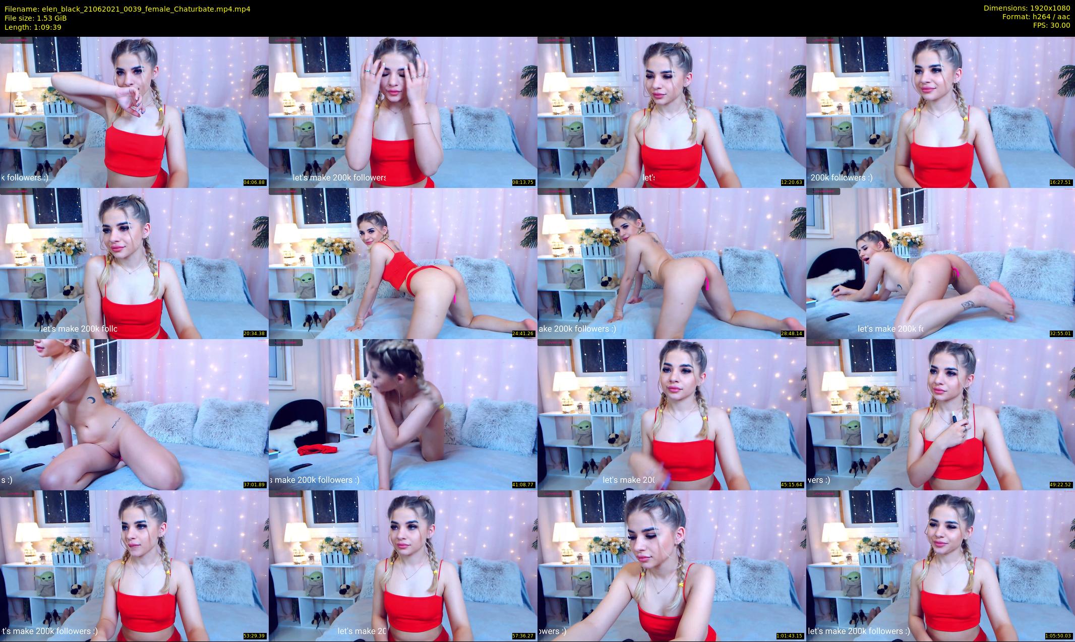 elen_black — 70 minute Chaturbate female cam show recording, 1080p, Jun 21, 2021