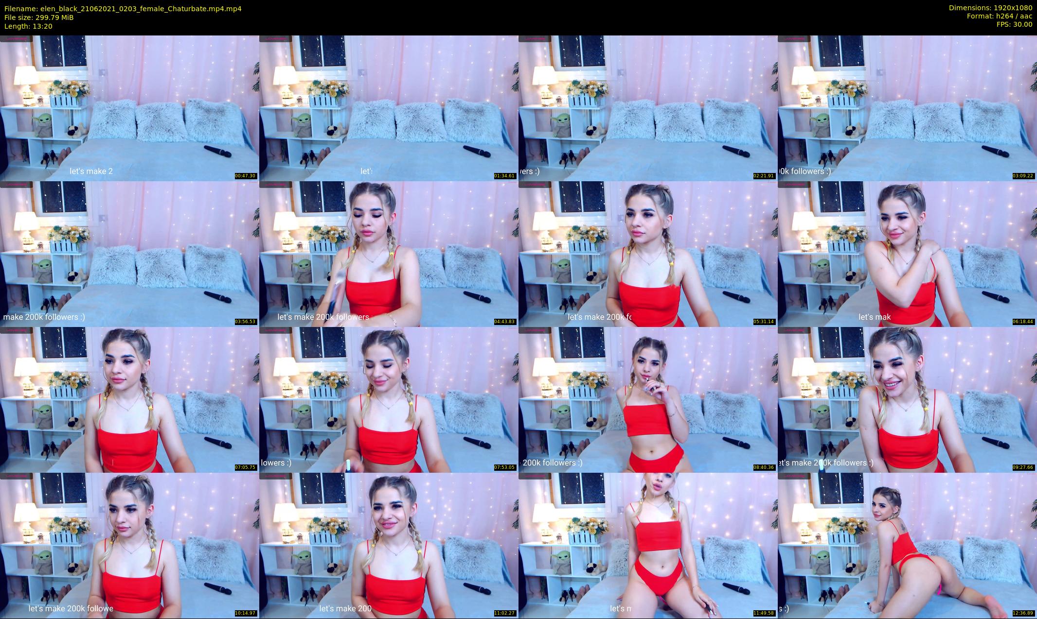 elen_black — 14 minute Chaturbate female cam show recording, 1080p, Jun 21, 2021