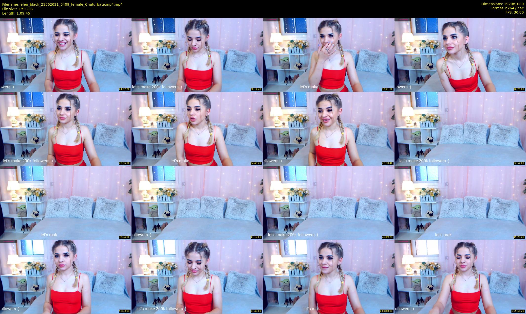 elen_black — 70 minute Chaturbate female cam show recording, 1080p, Jun 21, 2021