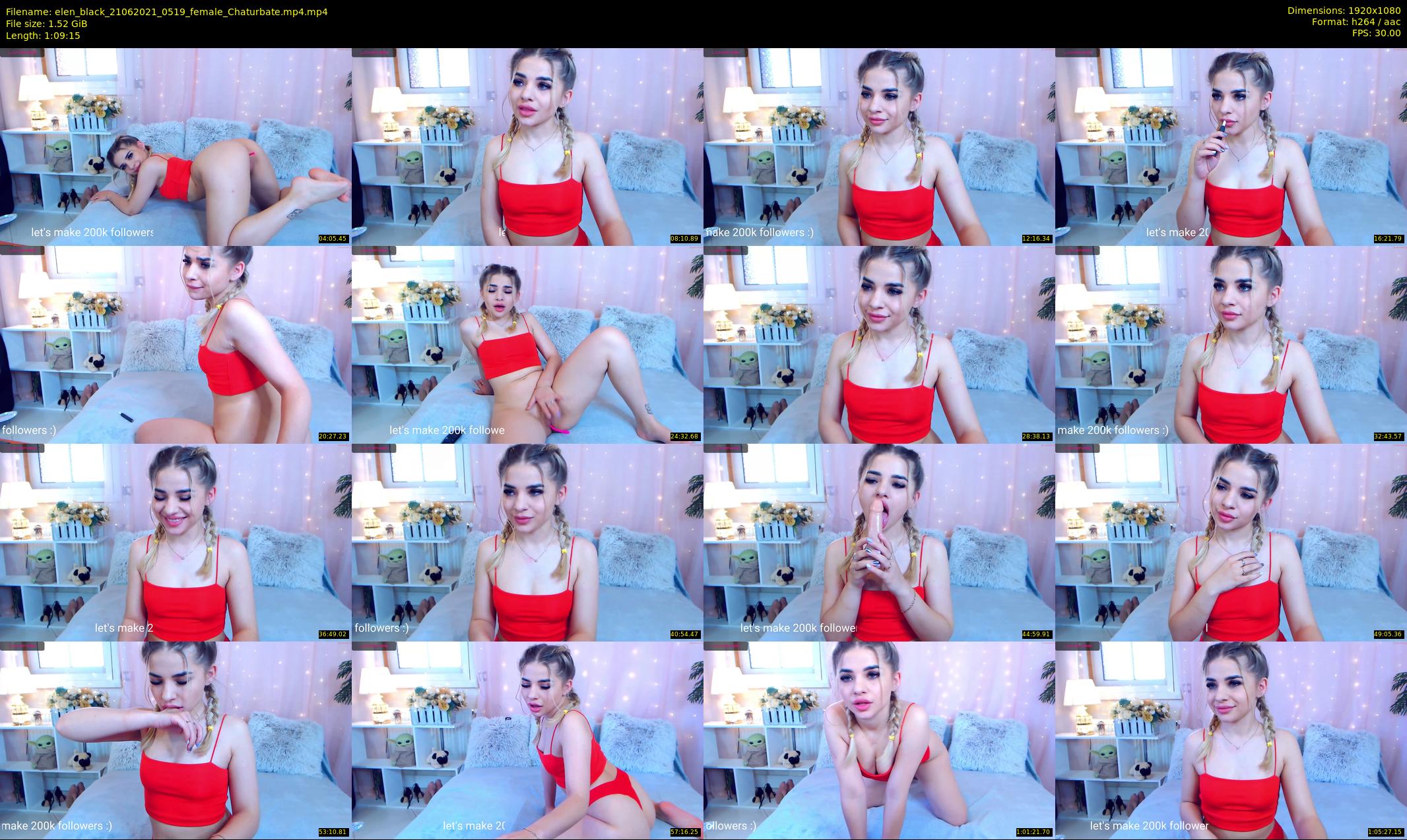 elen_black — 70 minute Chaturbate female cam show recording, 1080p, Jun 21, 2021