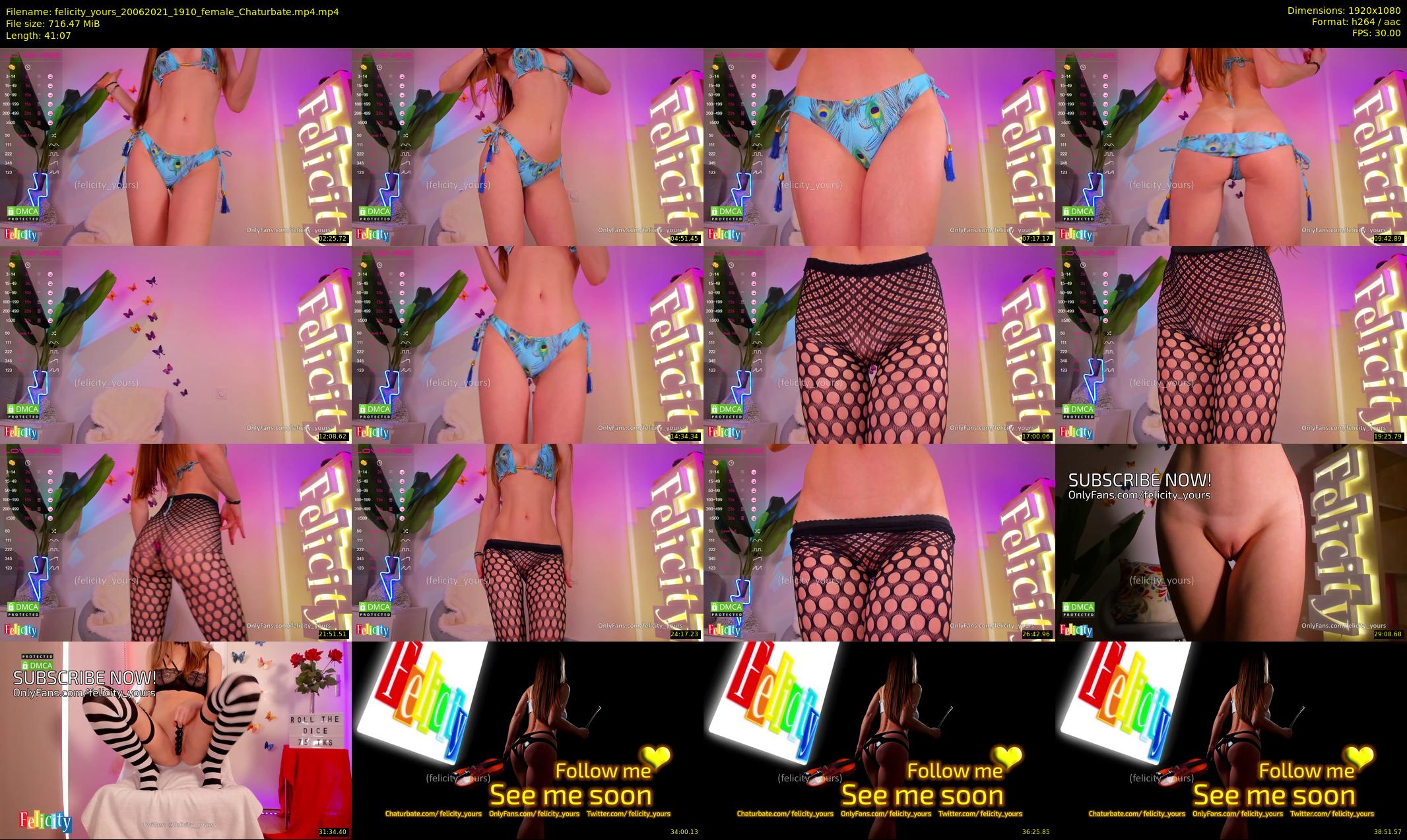 felicity_yours — 42 minute Chaturbate female cam show recording, 1080p, Jun 20, 2021