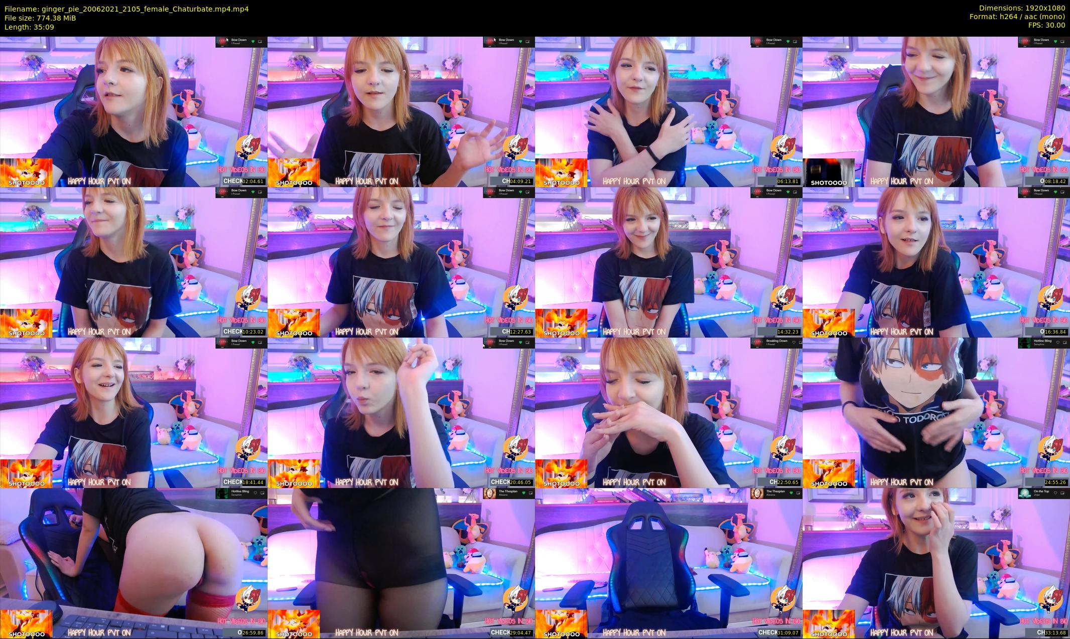 ginger_pie — 36 minute Chaturbate female cam show recording, 1080p, Jun 20, 2021