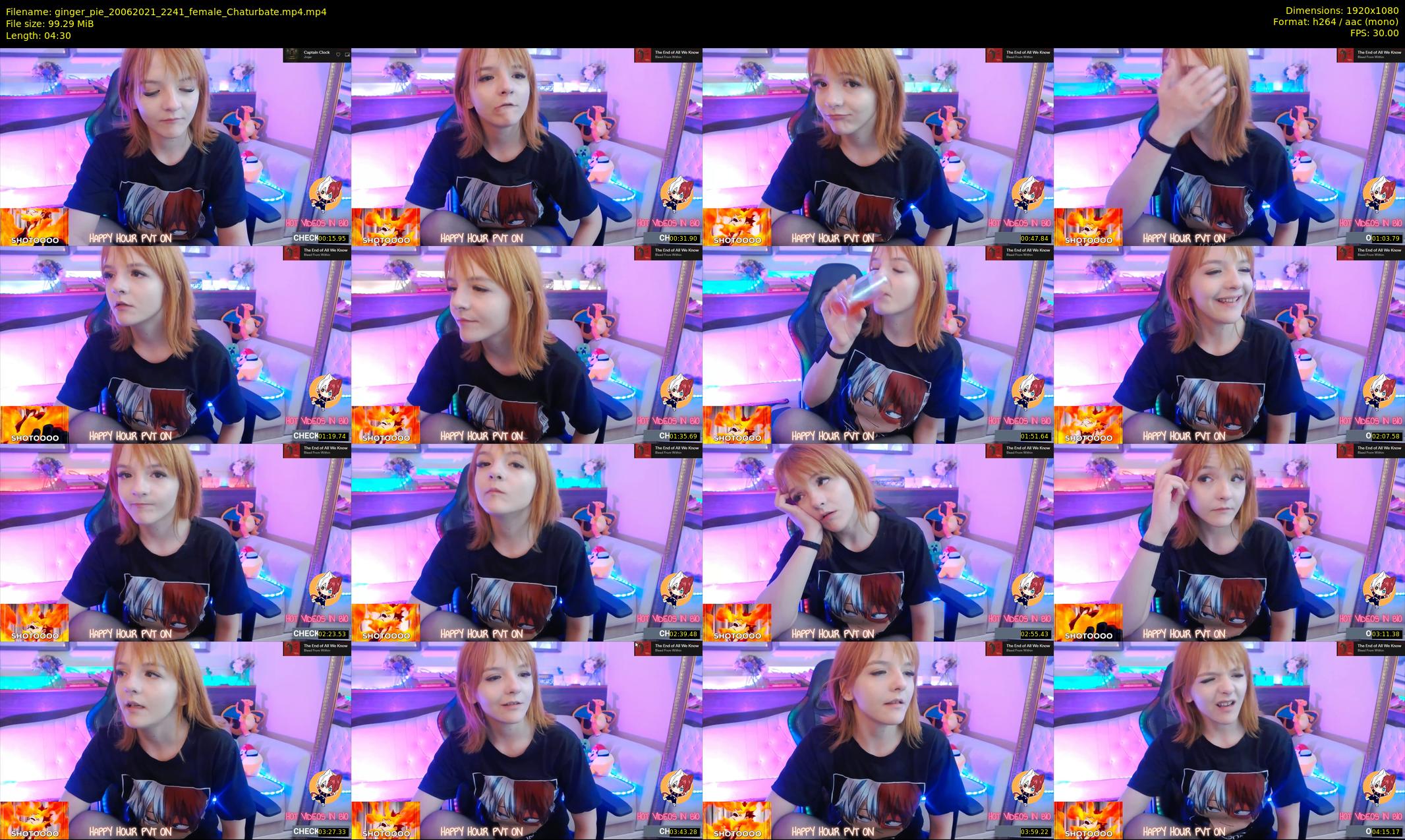 ginger_pie — 5 minute Chaturbate female cam show recording, 1080p, Jun 20, 2021
