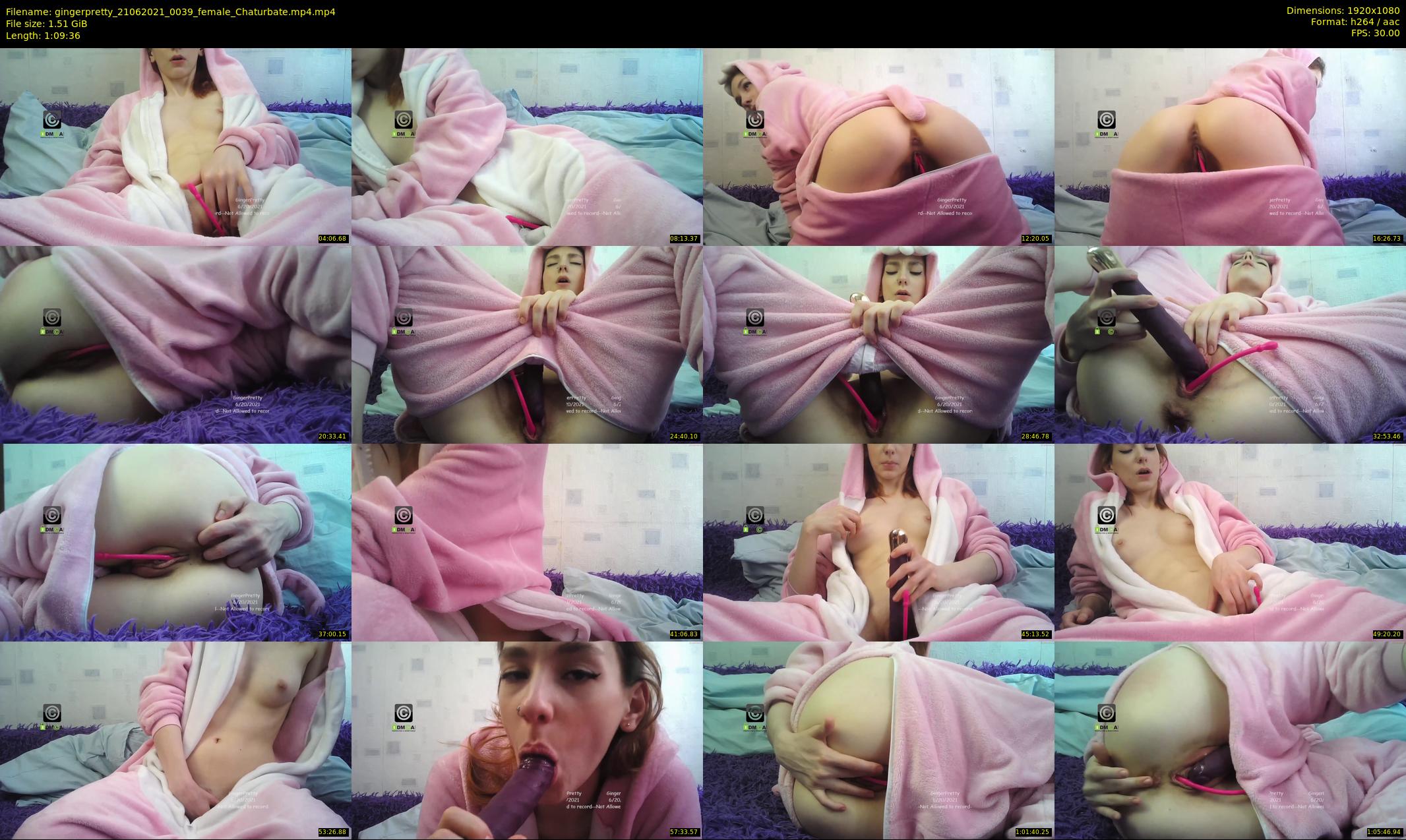 gingerpretty — 70 minute Chaturbate female cam show recording, 1080p, Jun 21, 2021