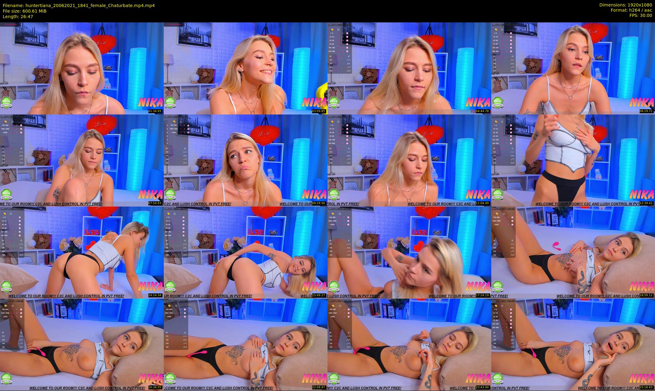 huntertiana — 27 minute Chaturbate female cam show recording, 1080p, Jun 20, 2021