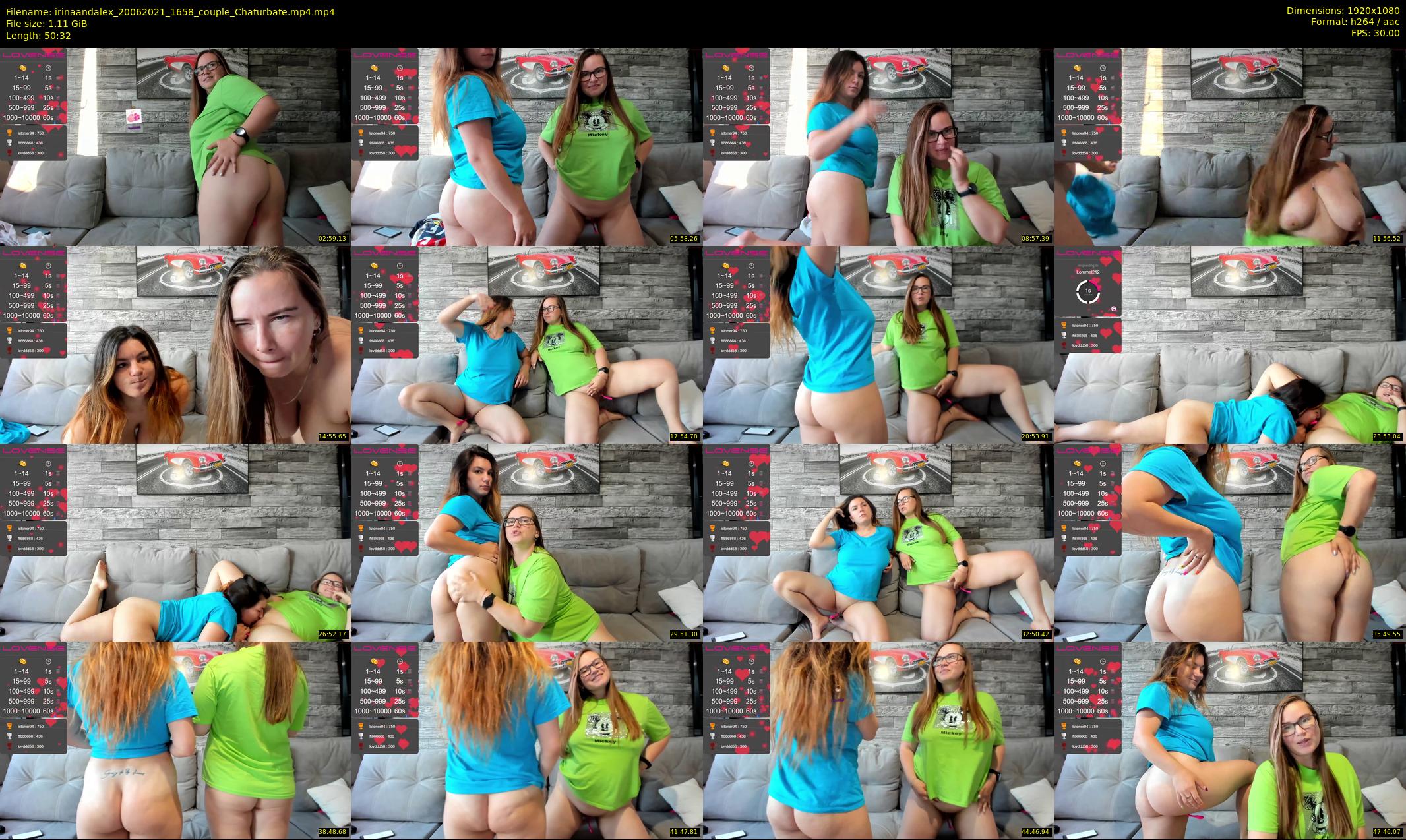 irinaandalex — 51 minute Chaturbate couple cam show recording, 1080p, Jun 20, 2021