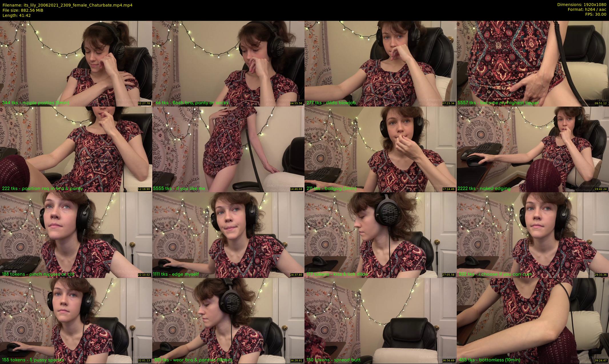 its_lily — 42 minute Chaturbate female cam show recording, 1080p, Jun 20, 2021