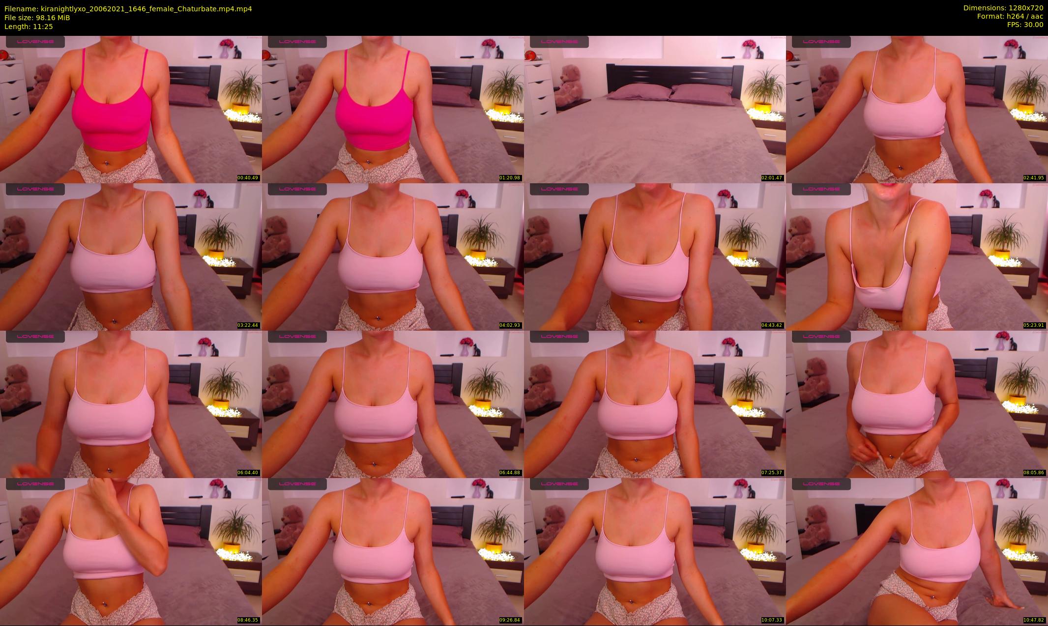 kiranightlyxo — 12 minute Chaturbate female cam show recording, 720p, Jun 20, 2021