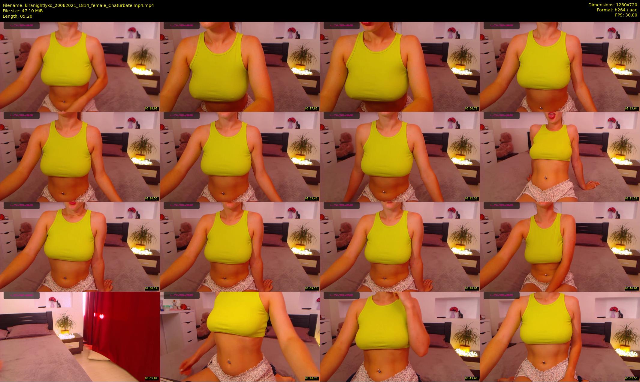kiranightlyxo — 6 minute Chaturbate female cam show recording, 720p, Jun 20, 2021