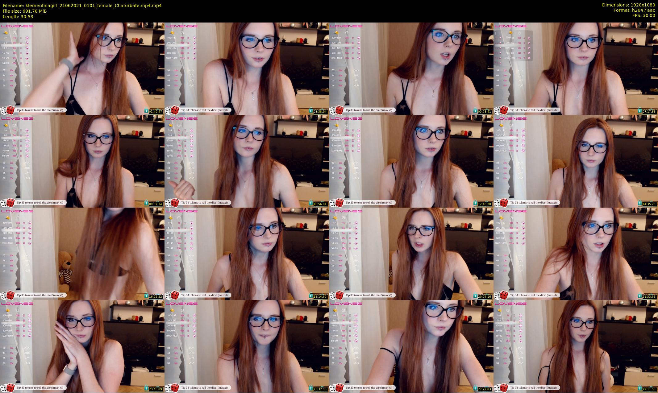 klementinagirl — 31 minute Chaturbate female cam show recording, 1080p, Jun 21, 2021
