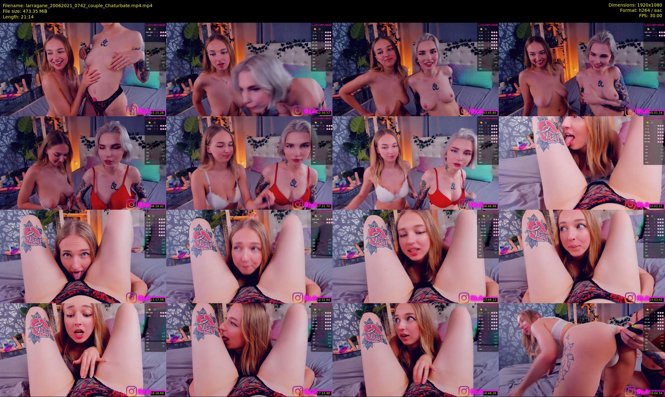 larragane — 22 minute Chaturbate couple cam show recording, 1080p, Jun 20, 2021