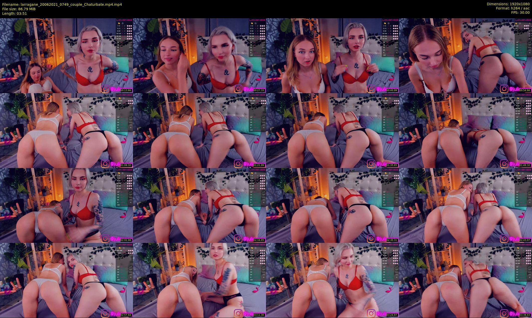larragane — 4 minute Chaturbate couple cam show recording, 1080p, Jun 20, 2021