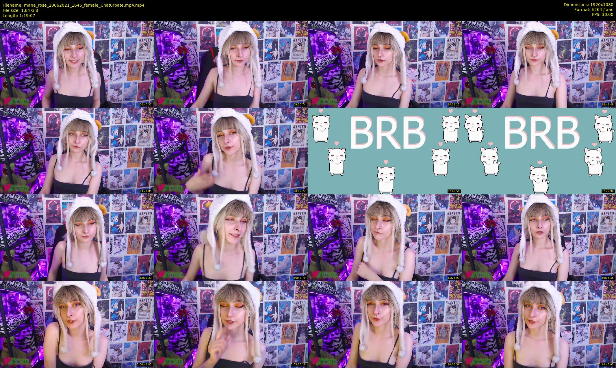 mana_rose — 80 minute Chaturbate female cam show recording, 1080p, Jun 20, 2021