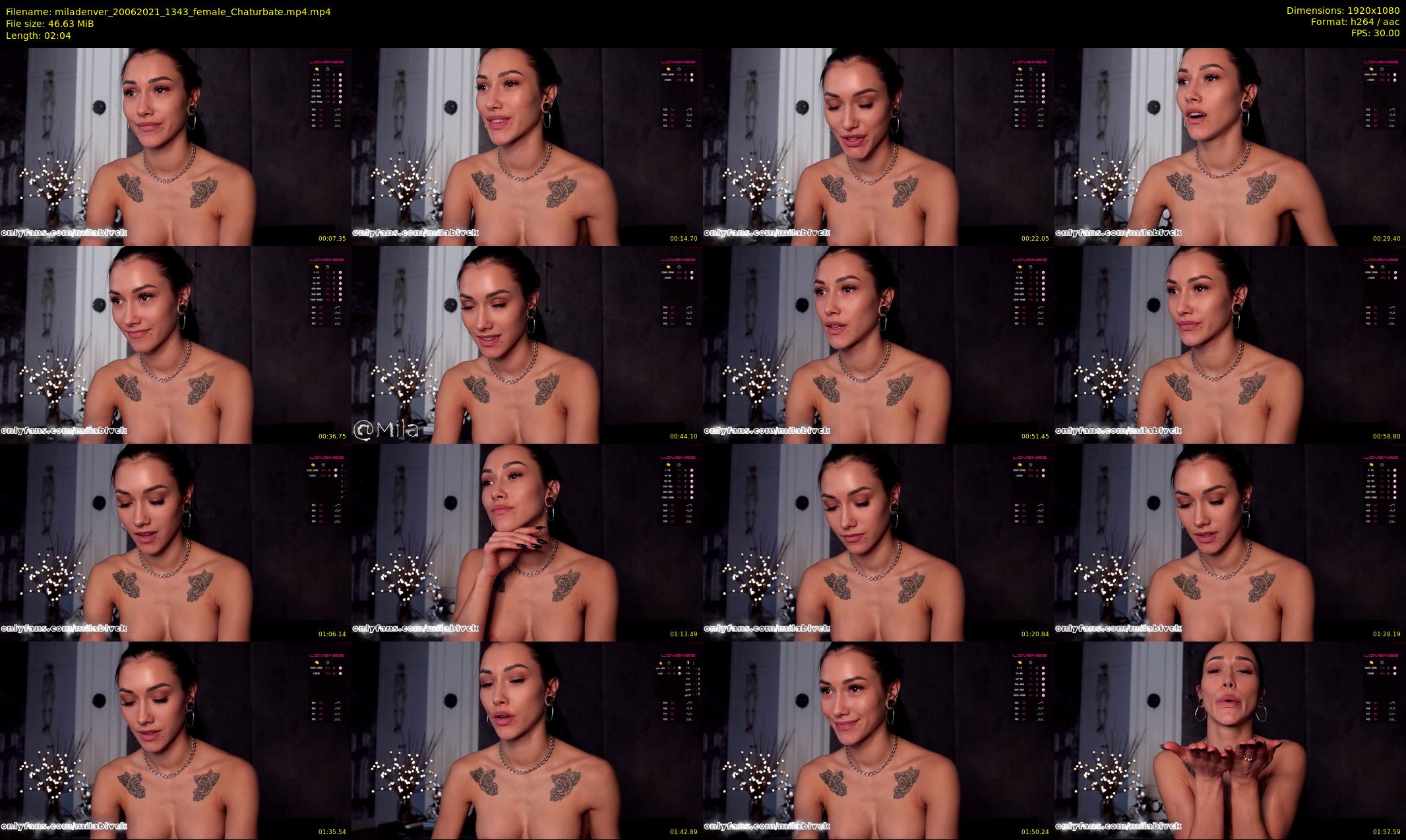 miladenver — 3 minute Chaturbate female cam show recording, 1080p, Jun 20, 2021