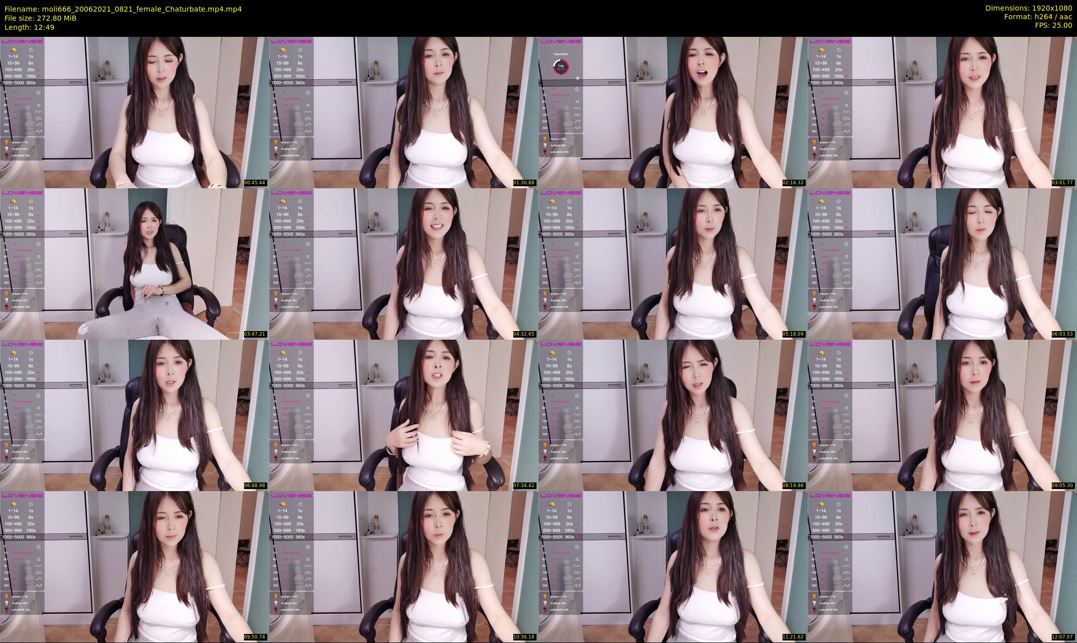 moli666 — 13 minute Chaturbate female cam show recording, 1080p, Jun 20, 2021