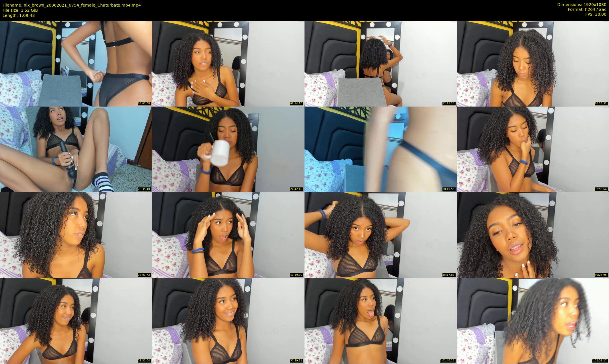 nix_brown — 70 minute Chaturbate female cam show recording, 1080p, Jun 20, 2021