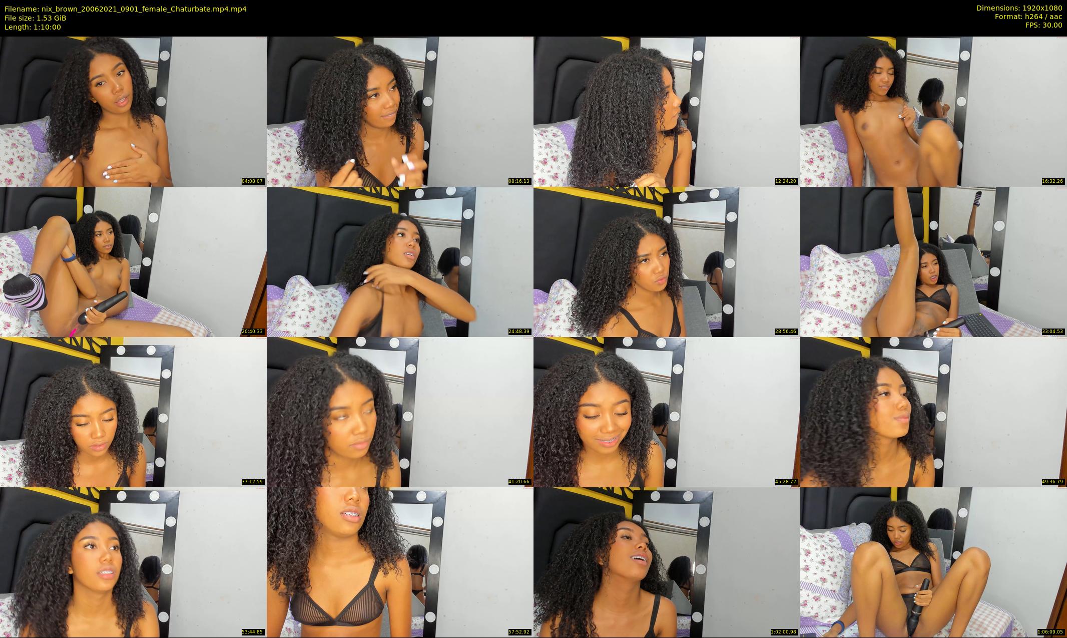 nix_brown — 70 minute Chaturbate female cam show recording, 1080p, Jun 20, 2021