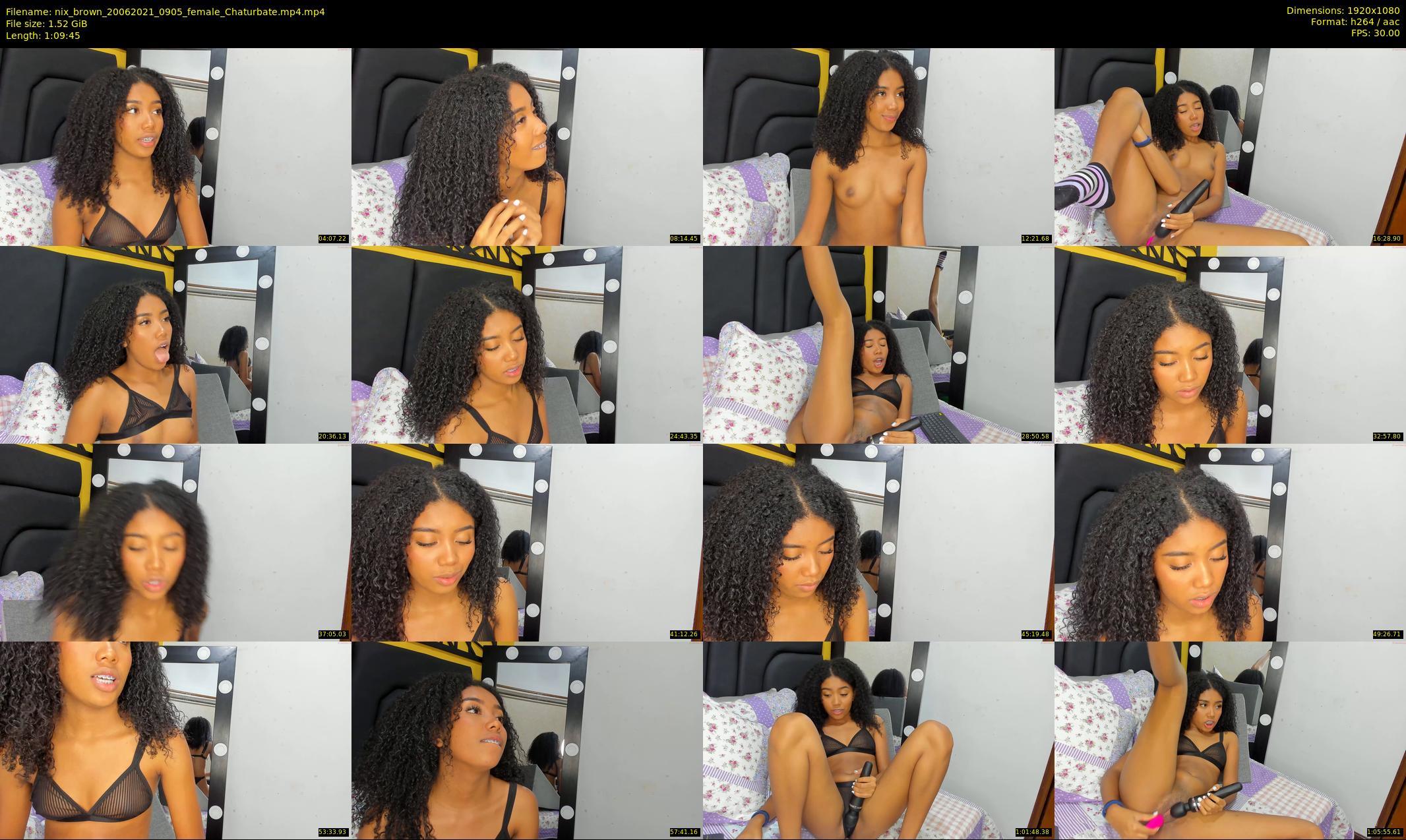 nix_brown — 70 minute Chaturbate female cam show recording, 1080p, Jun 20, 2021