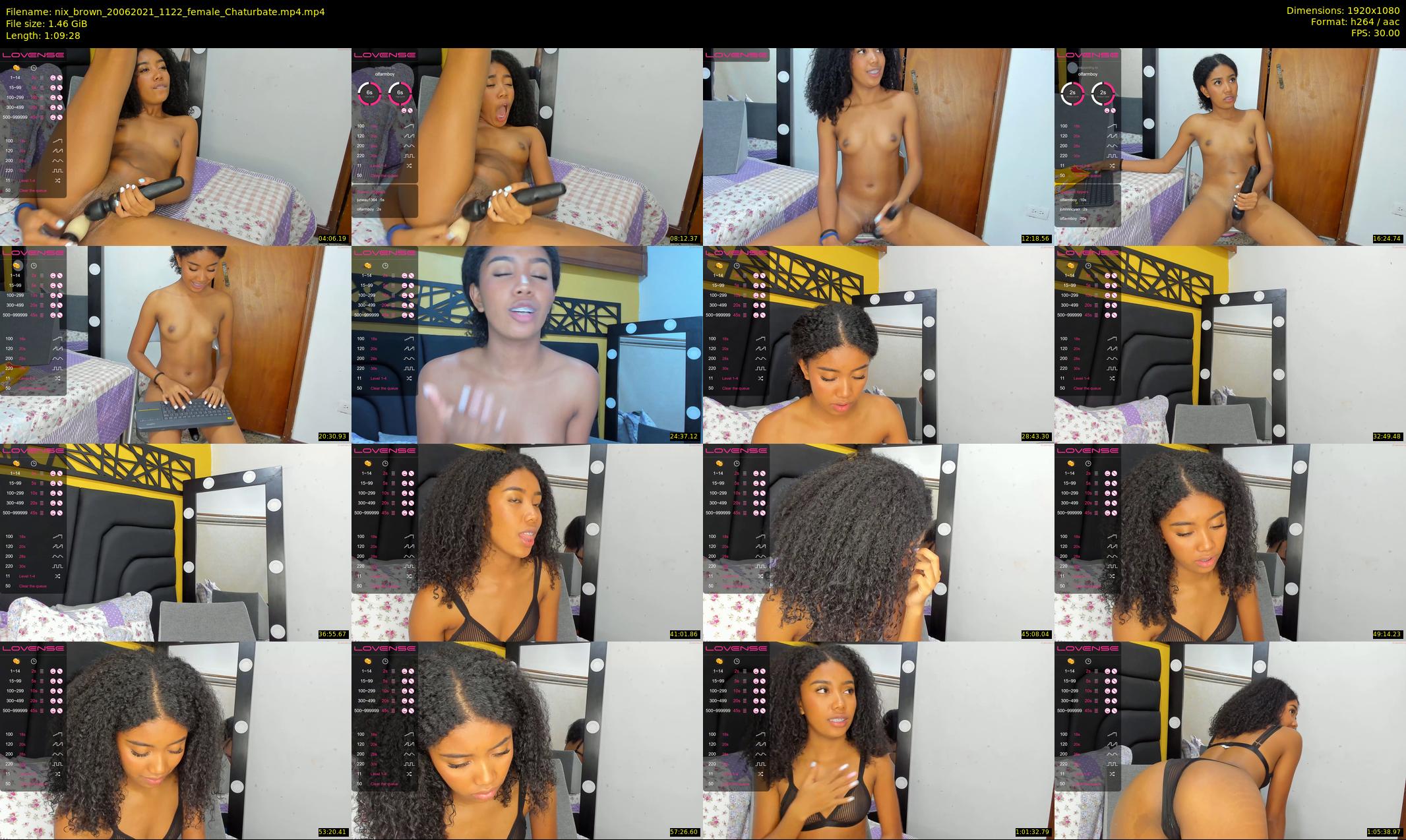 nix_brown — 70 minute Chaturbate female cam show recording, 1080p, Jun 20, 2021