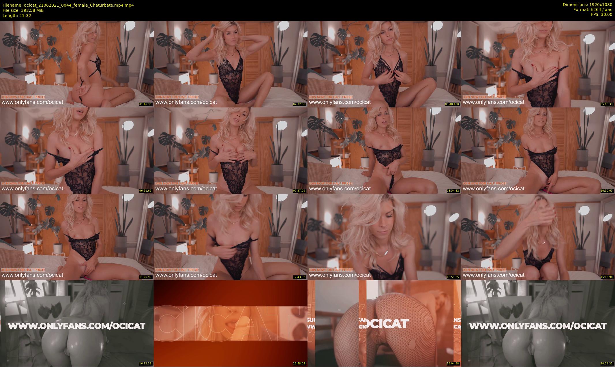 ocicat — 22 minute Chaturbate female cam show recording, 1080p, Jun 21, 2021