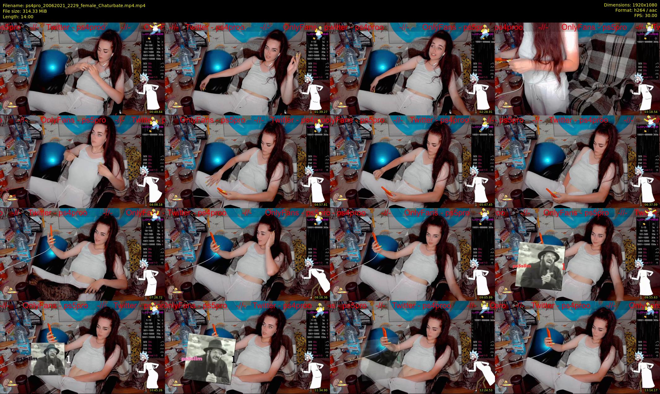 ps4pro — 14 minute Chaturbate female cam show recording, 1080p, Jun 20, 2021