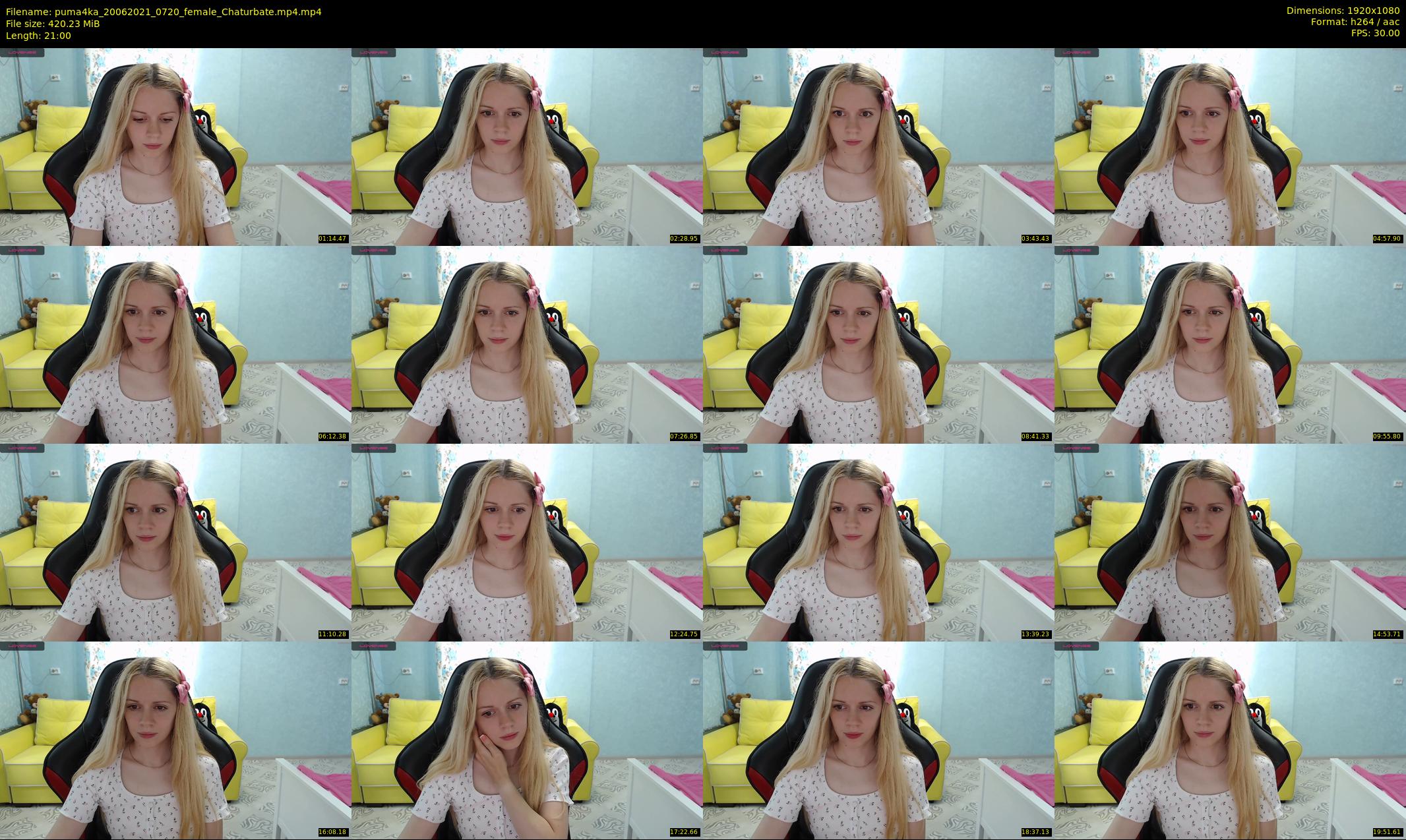 puma4ka — 21 minute Chaturbate female cam show recording, 1080p, Jun 20, 2021