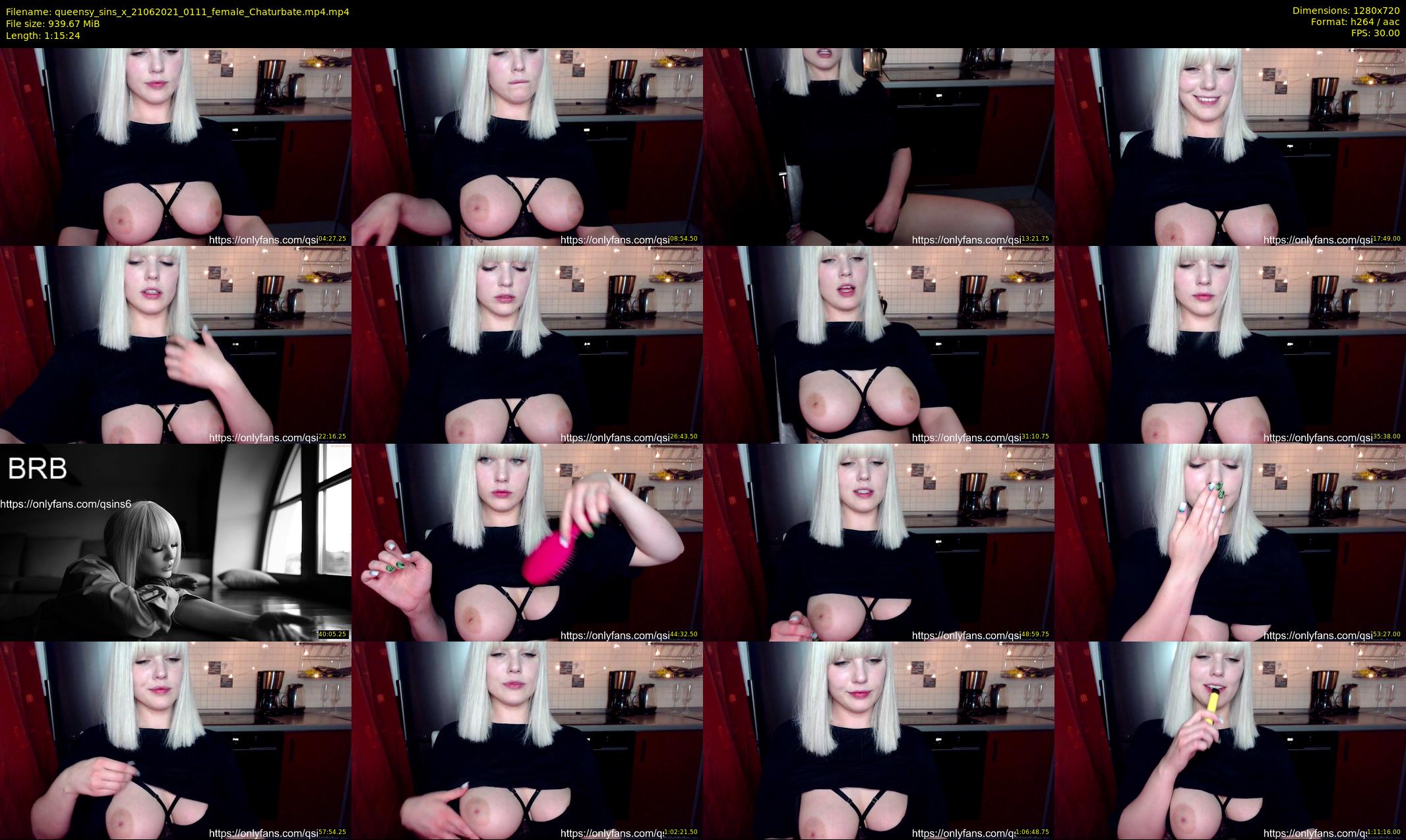 queensy_sins_x — 76 minute Chaturbate female cam show recording, 720p, Jun 21, 2021