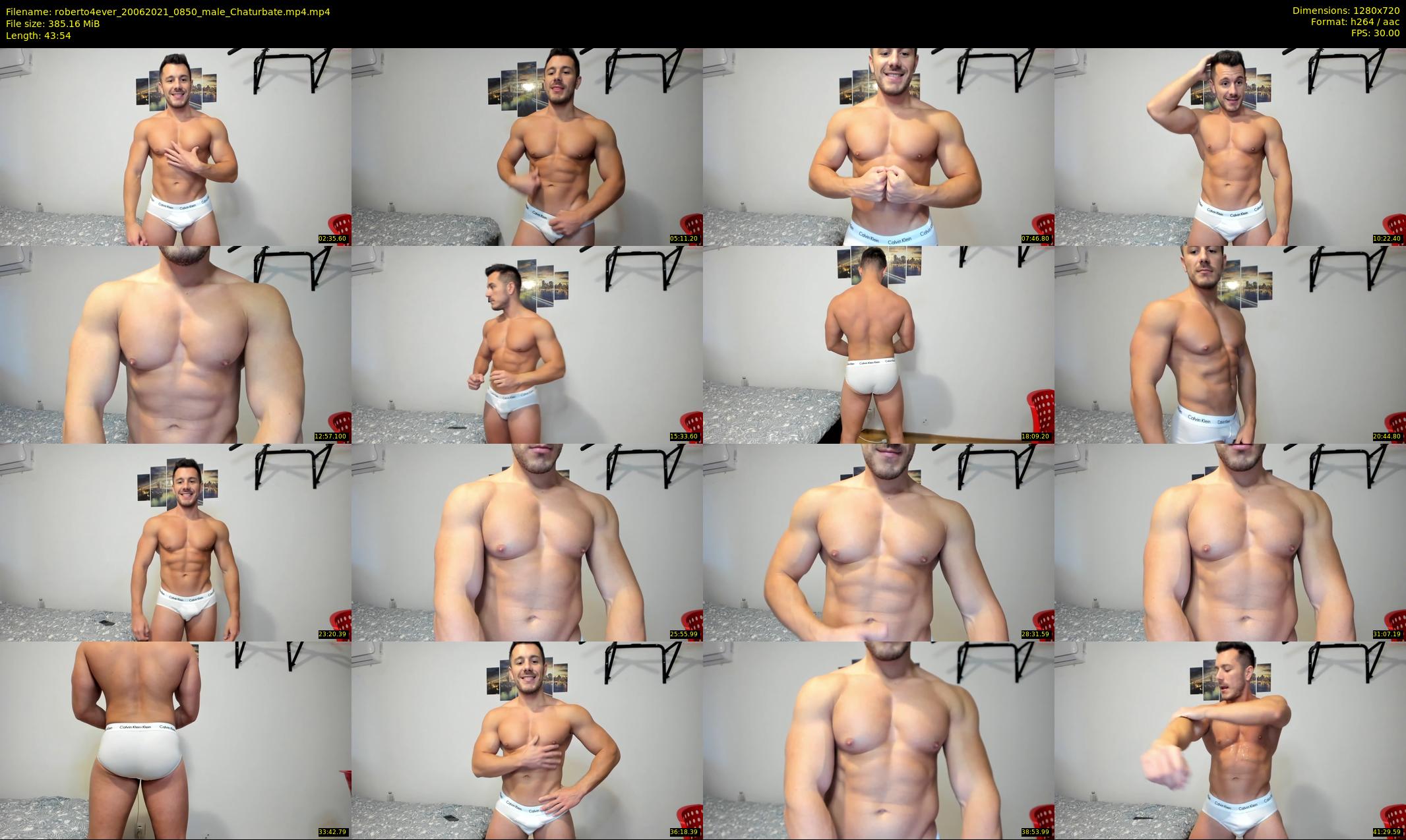 roberto4ever — 44 minute Chaturbate male cam show recording, 720p, Jun 20, 2021