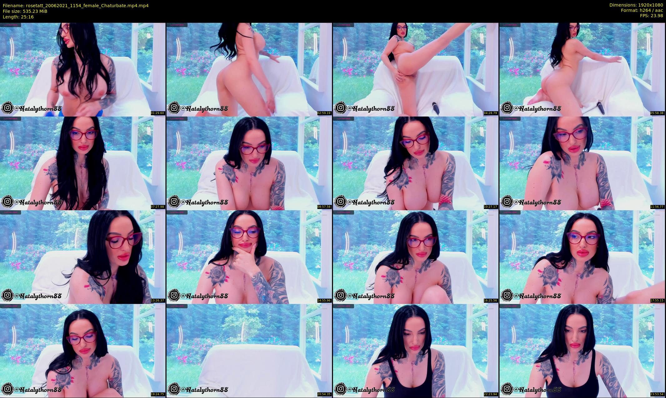 rosetatt — 26 minute Chaturbate female cam show recording, 1080p, Jun 20, 2021