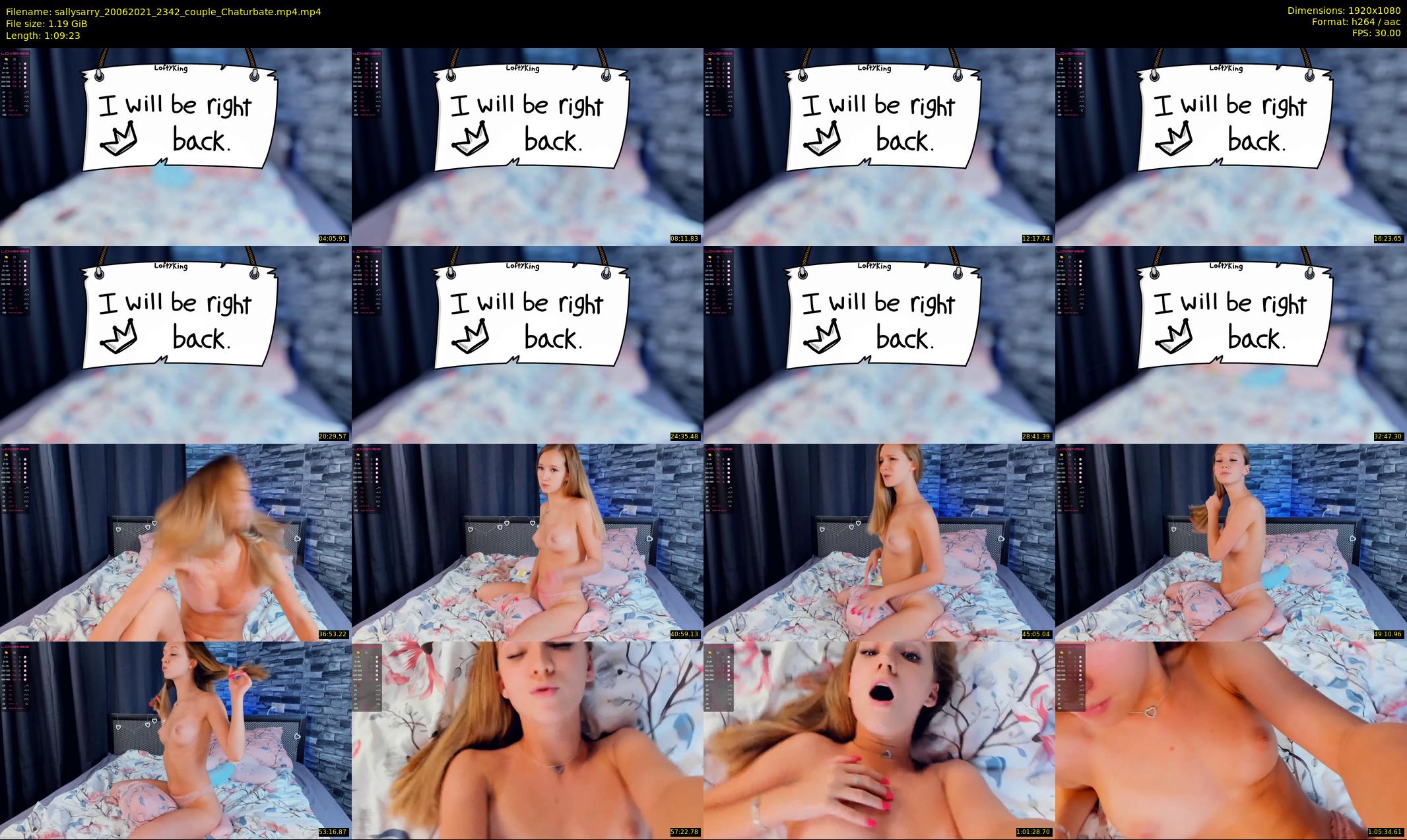 sallysarry — 70 minute Chaturbate couple cam show recording, 1080p, Jun 20, 2021