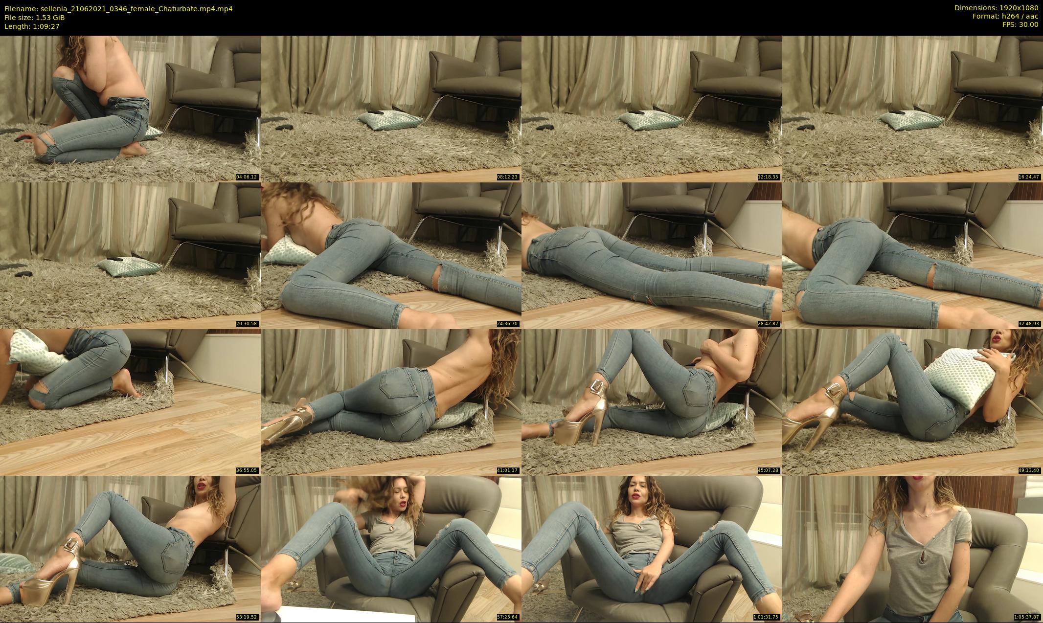 sellenia — 70 minute Chaturbate female cam show recording, 1080p, Jun 21, 2021
