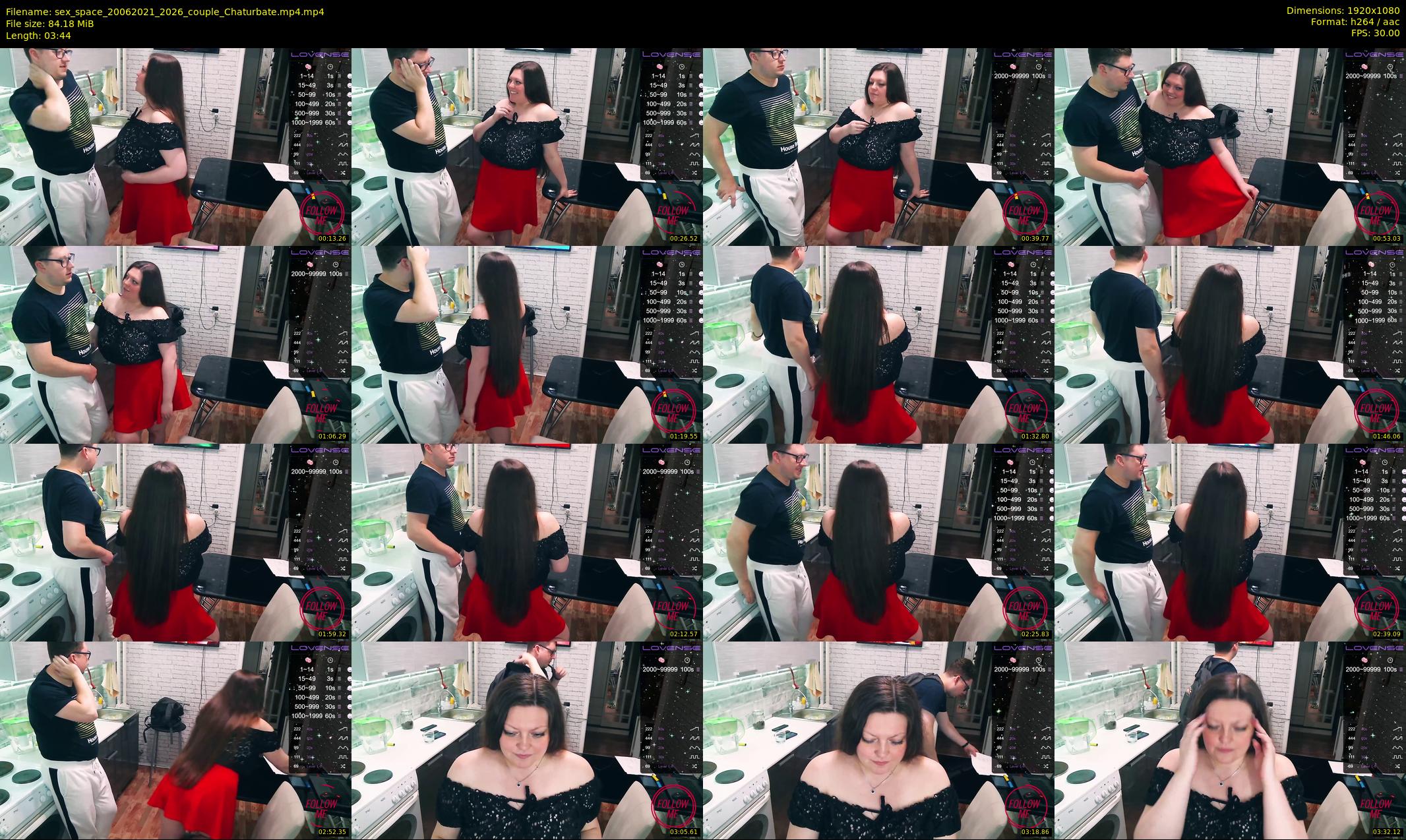 sex_space — 4 minute Chaturbate couple cam show recording, 1080p, Jun 20, 2021