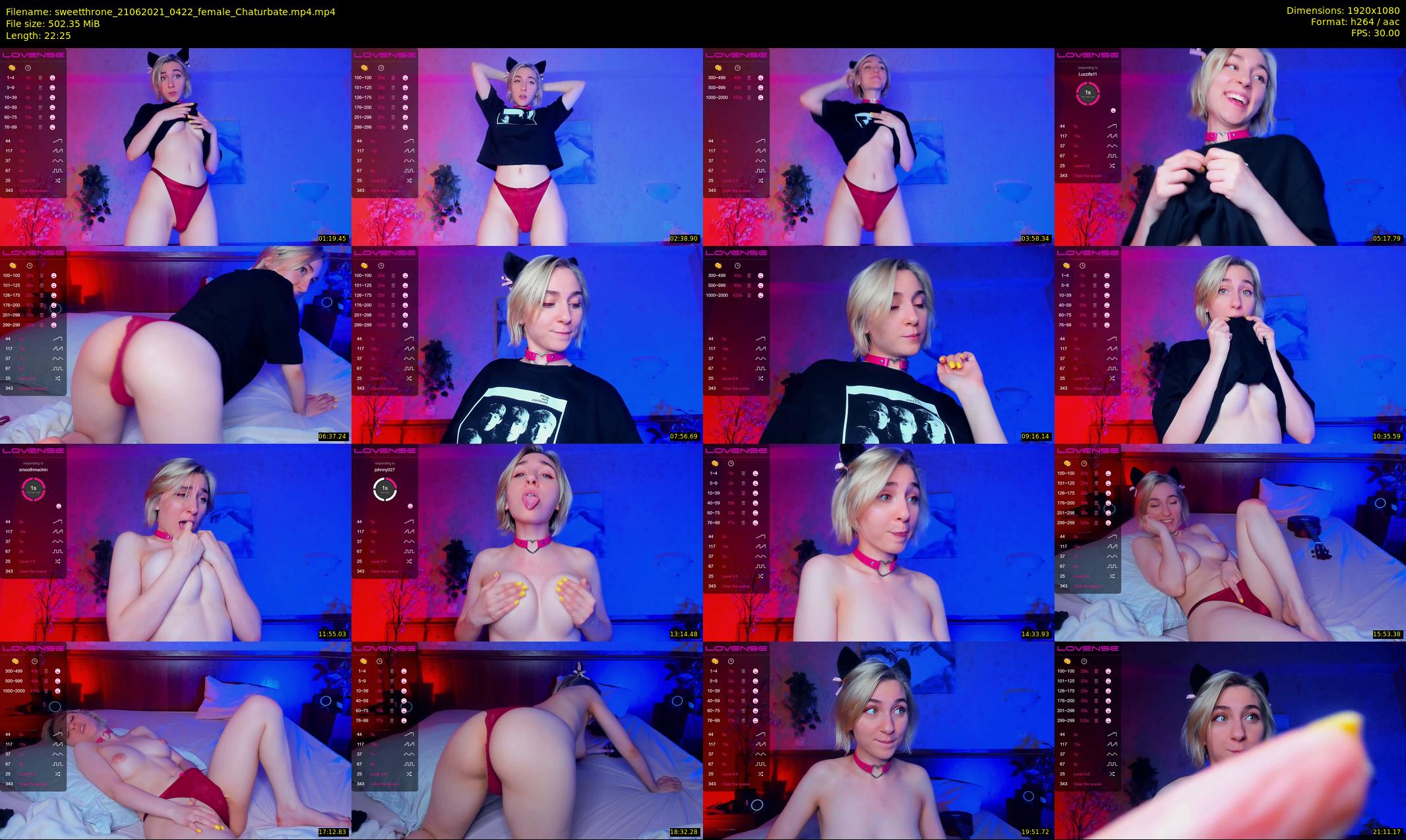 sweetthrone — 23 minute Chaturbate couple cam show recording, 1080p, Jun 21, 2021