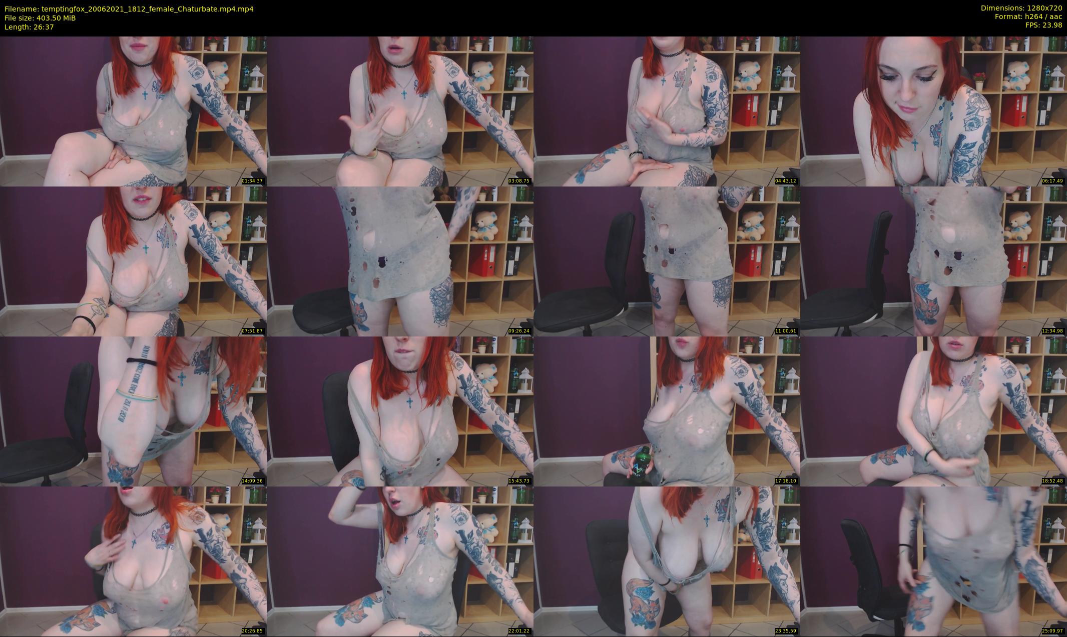 temptingfox — 27 minute Chaturbate female cam show recording, 720p, Jun 20, 2021