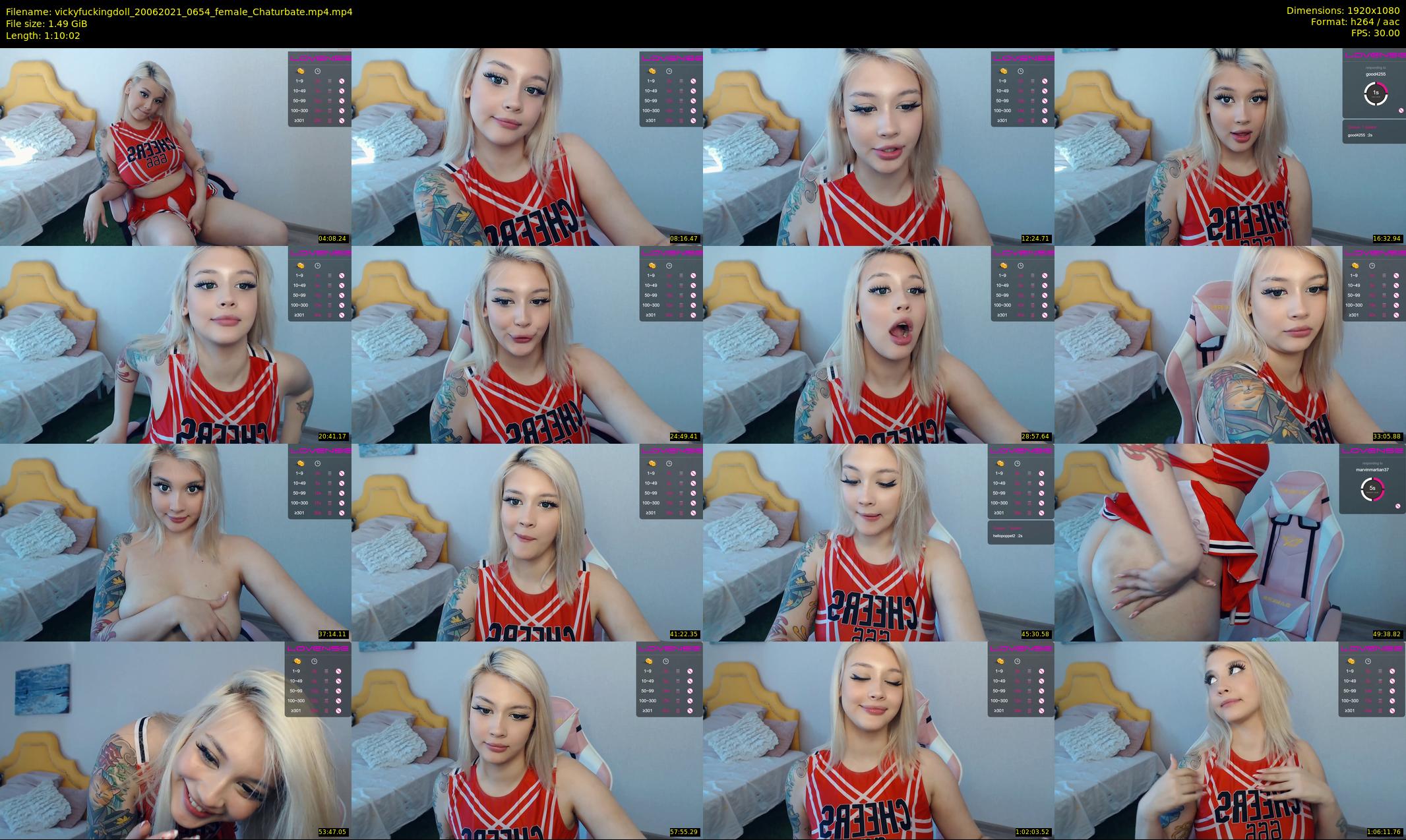 vickyfuckingdoll — 71 minute Chaturbate female cam show recording, 1080p, Jun 20, 2021
