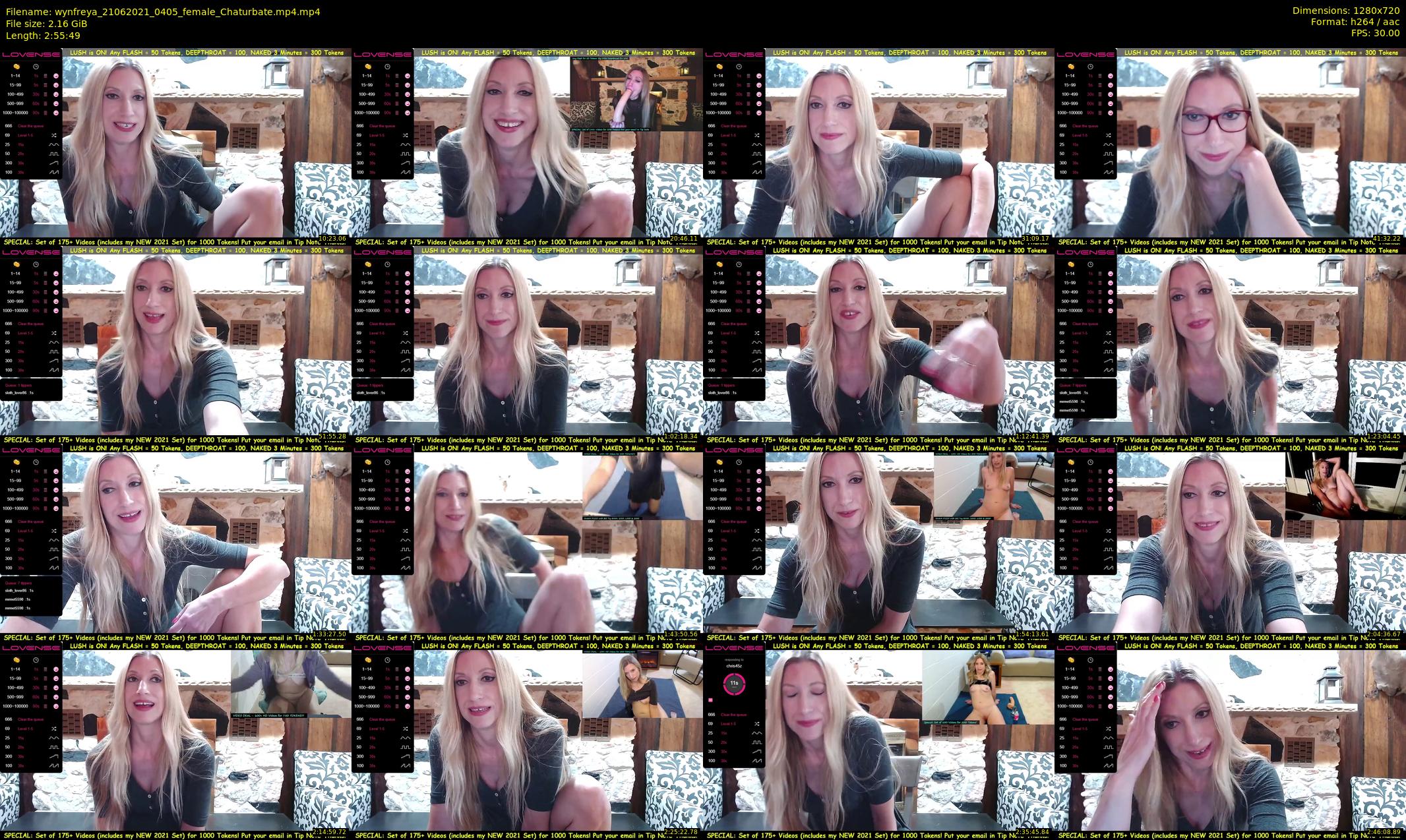 wynfreya — 176 minute Chaturbate female cam show recording, 720p, Jun 21, 2021
