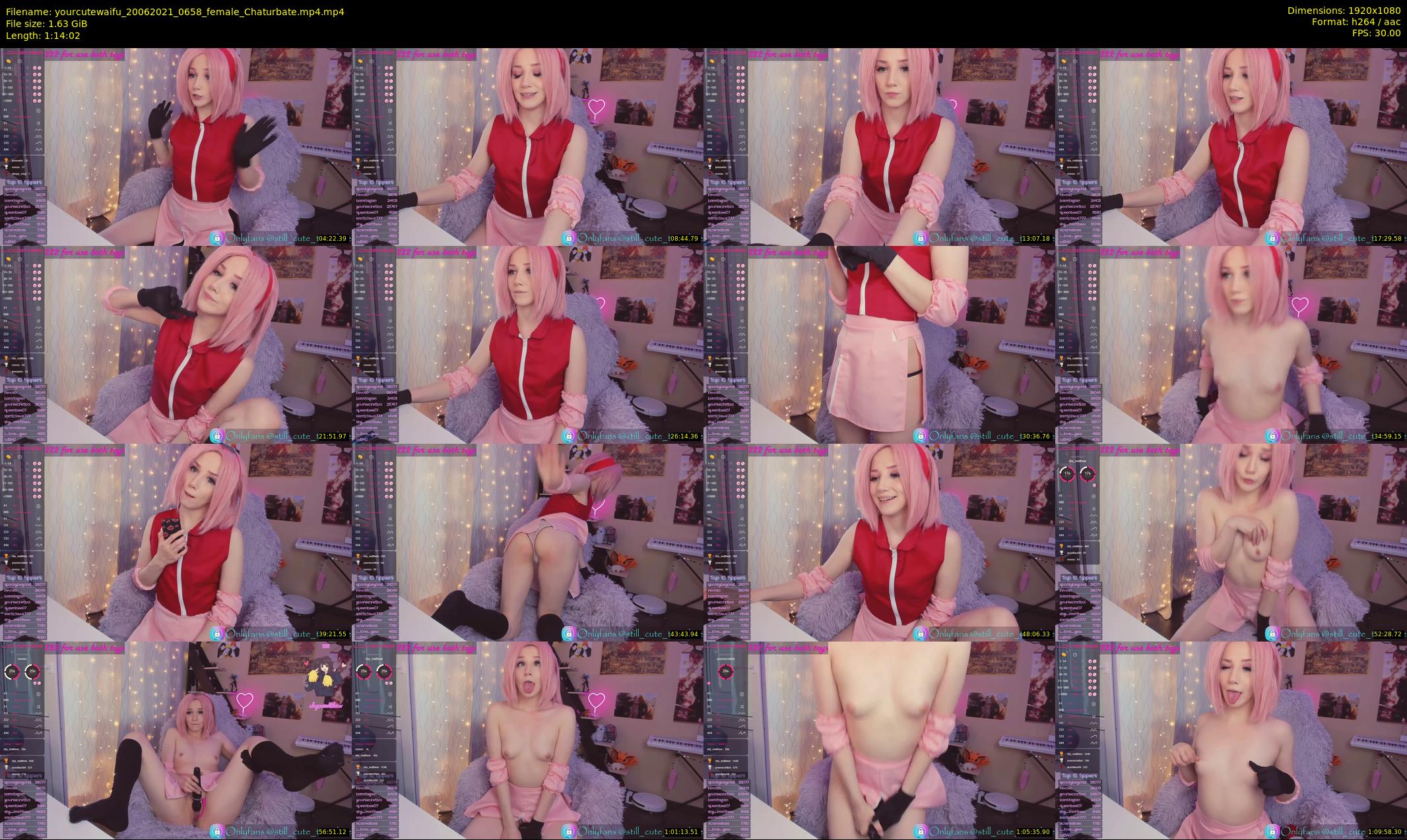 yourcutewaifu — 75 minute Chaturbate female cam show recording, 1080p, Jun 20, 2021