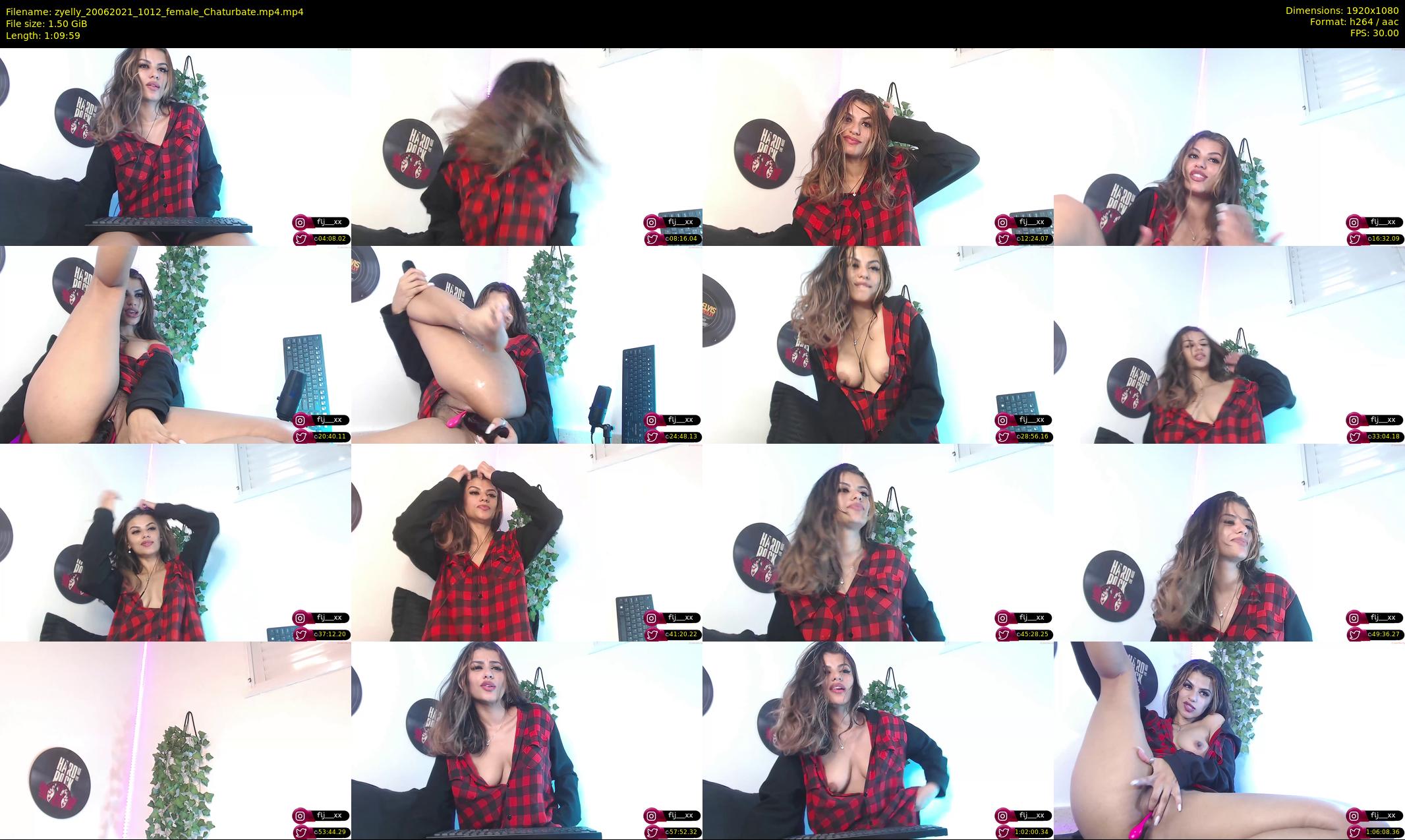 zyelly — 70 minute Chaturbate female cam show recording, 1080p, Jun 20, 2021