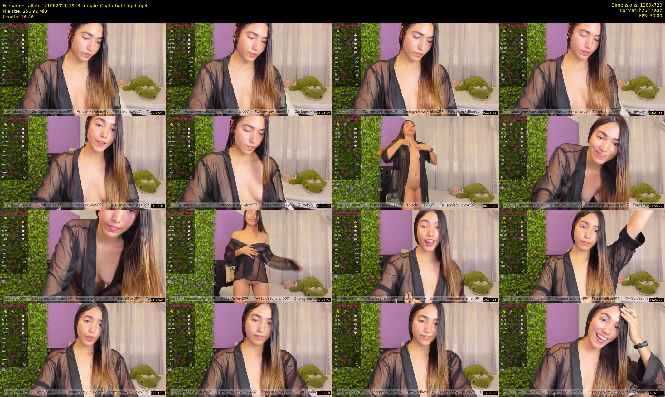 _alliex_ — 17 minute Chaturbate female cam show recording, 720p, Jun 21, 2021